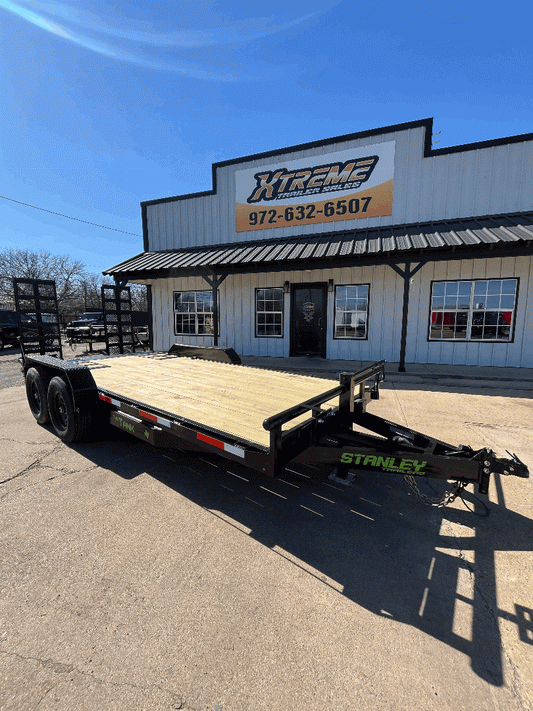 83X18 STANLEY UTILITY TRAILER W/ STAND UP RAMPS My Store