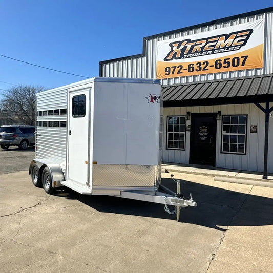 FRONTIER TRAILERS 2 HORSE SLANT ALUMINUM HORSE TRAILER My Store