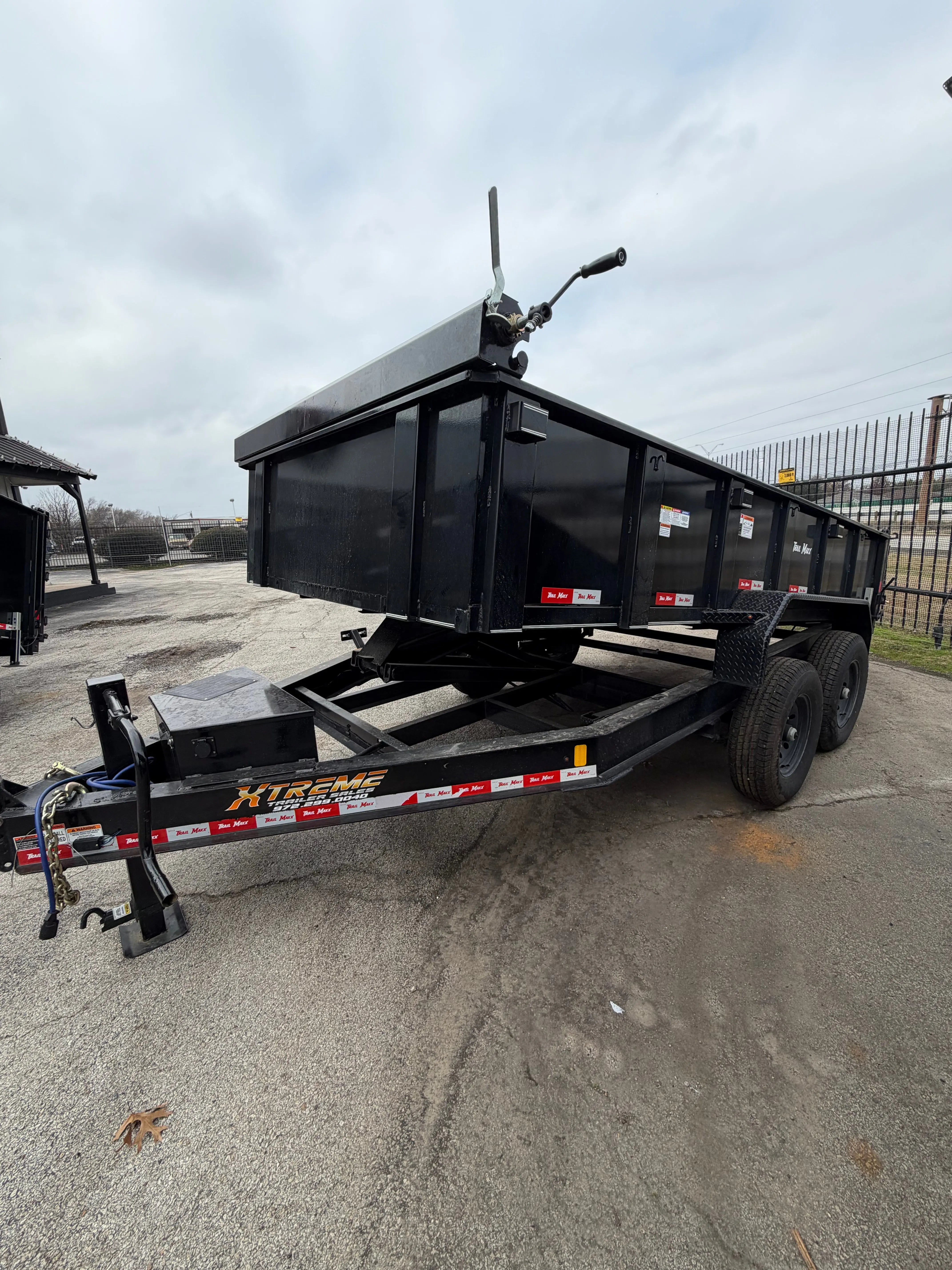 83X14 2 FT WALL BUMPER PULL DUMP W/SPARE TIRE My Store
