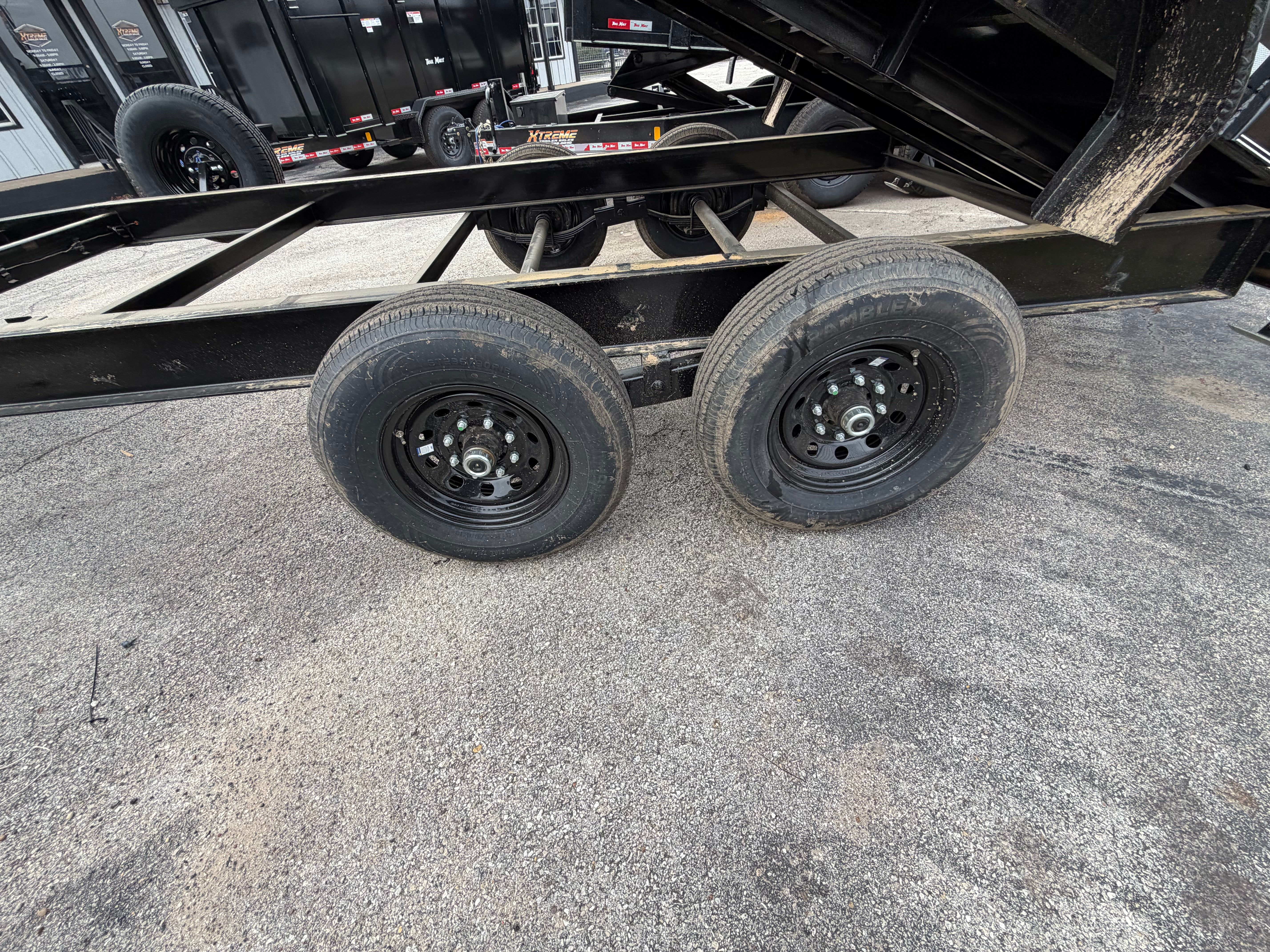 83X16 2 FT WALL BUMPER PULL DUMP TELESCOPIC TRAILER