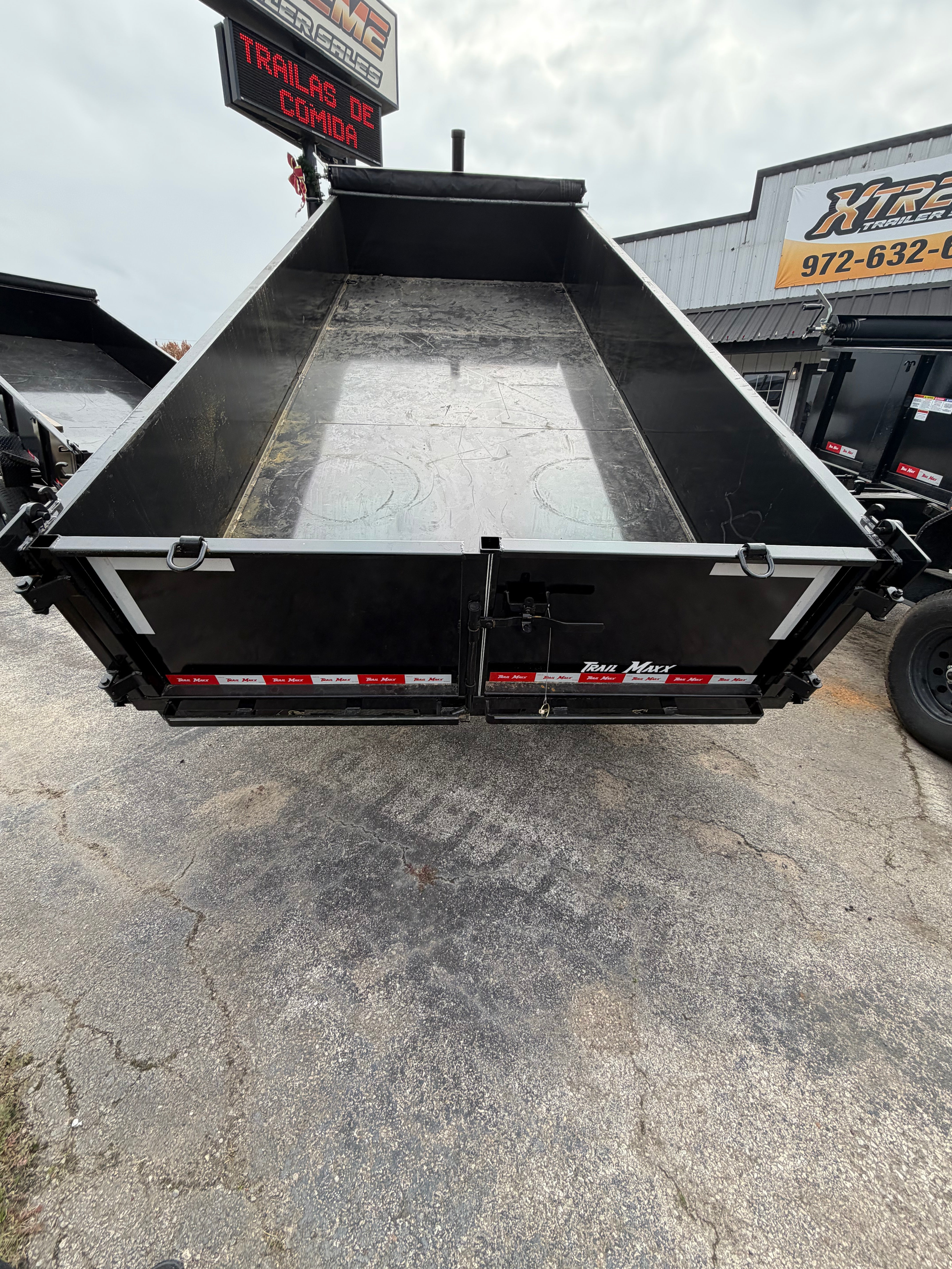 83X16 2 FT WALL BUMPER PULL DUMP TELESCOPIC TRAILER