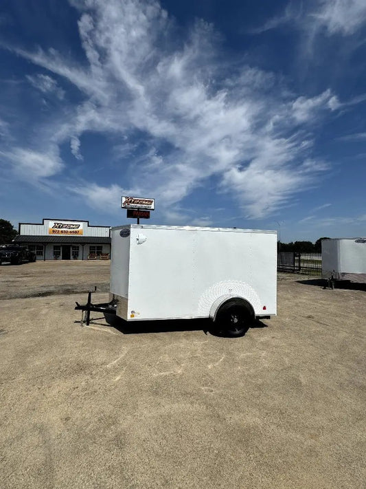 5X10 5'6 Interior White W/Silver Enclosed Trailer My Store