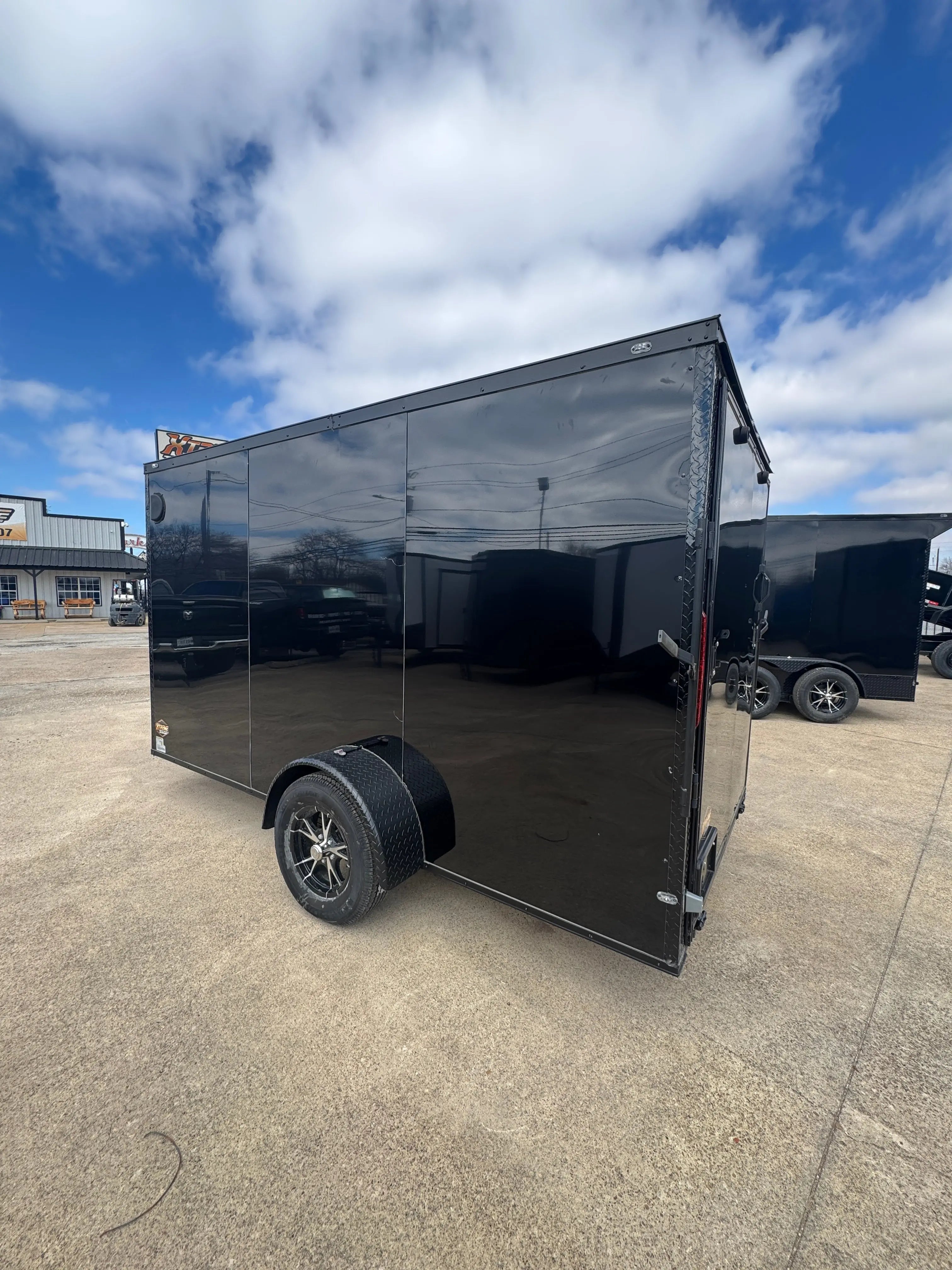 6X12 Blackout Single Axle Enclosed Trailer My Store