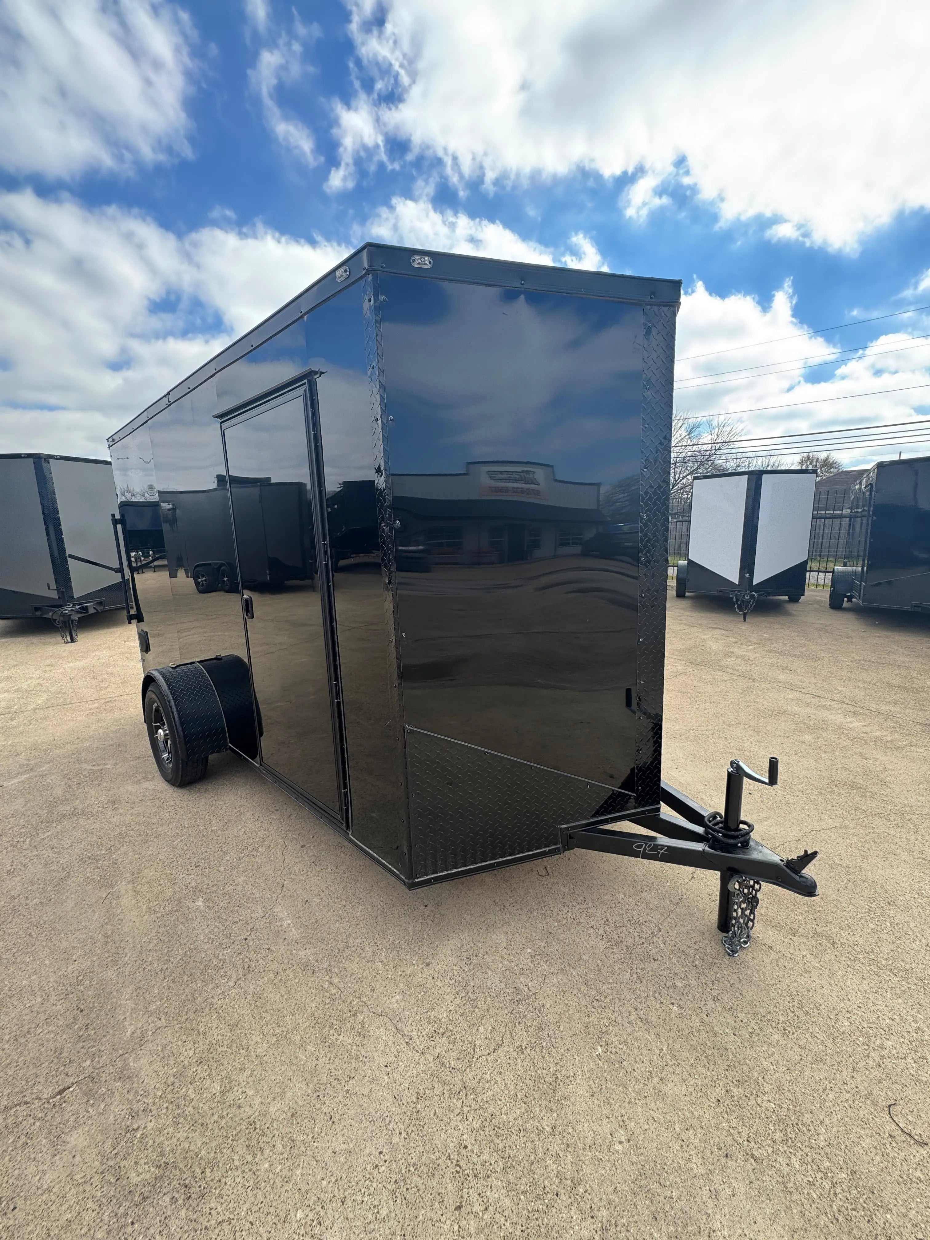 6X12 Blackout Single Axle Enclosed Trailer My Store