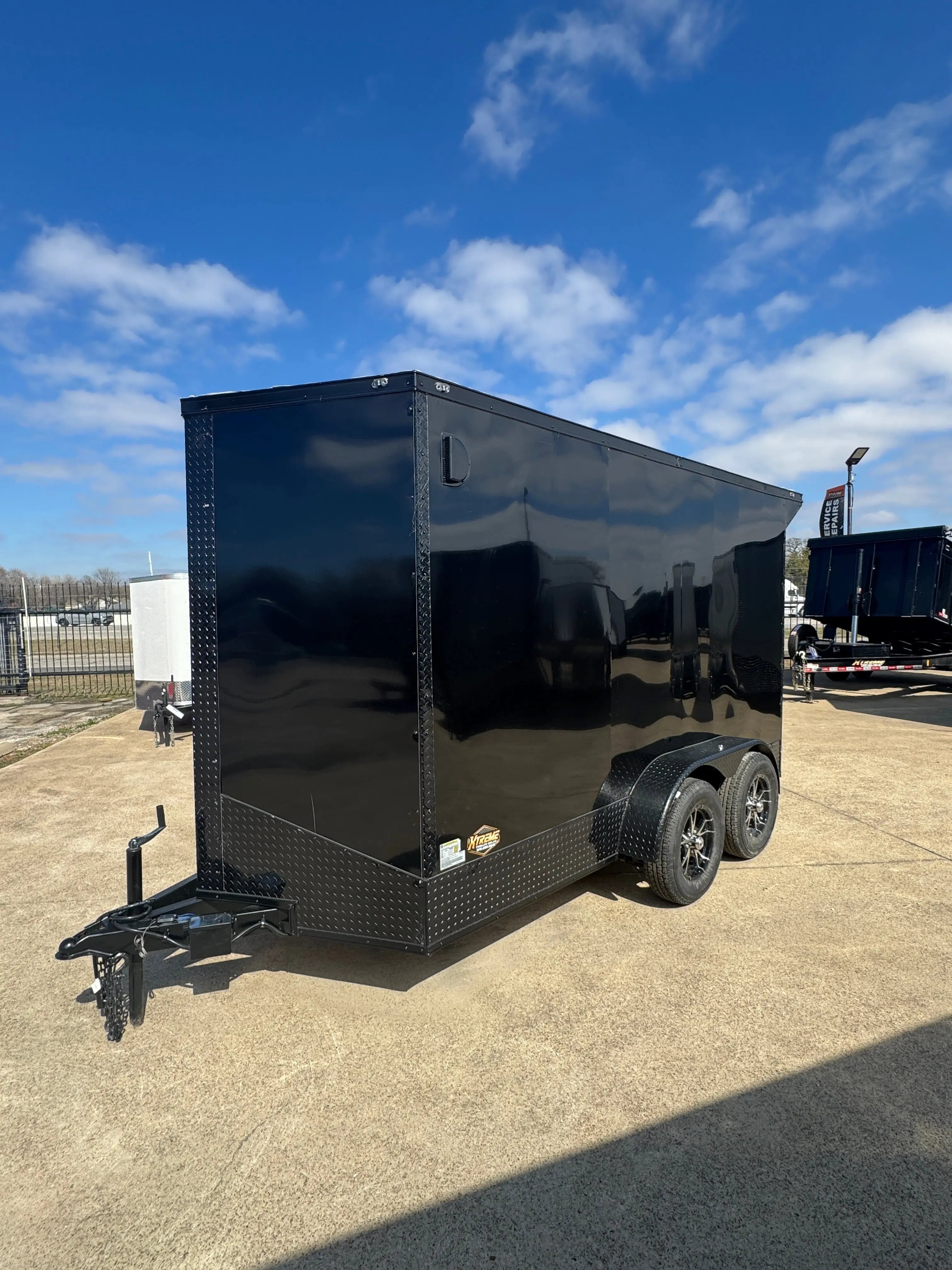 6X12 Blackout W/Wing & Aluminum wheels Enclosed trailer My Store