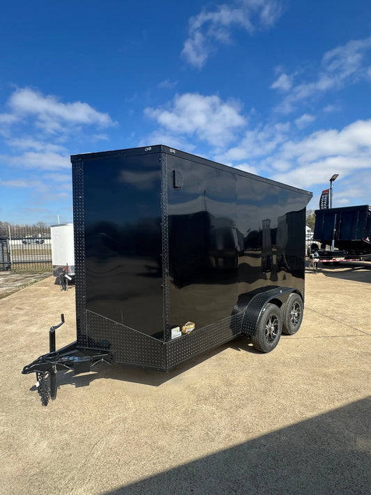 6X12 Blackout W/Wing & Aluminum wheels Enclosed trailer My Store