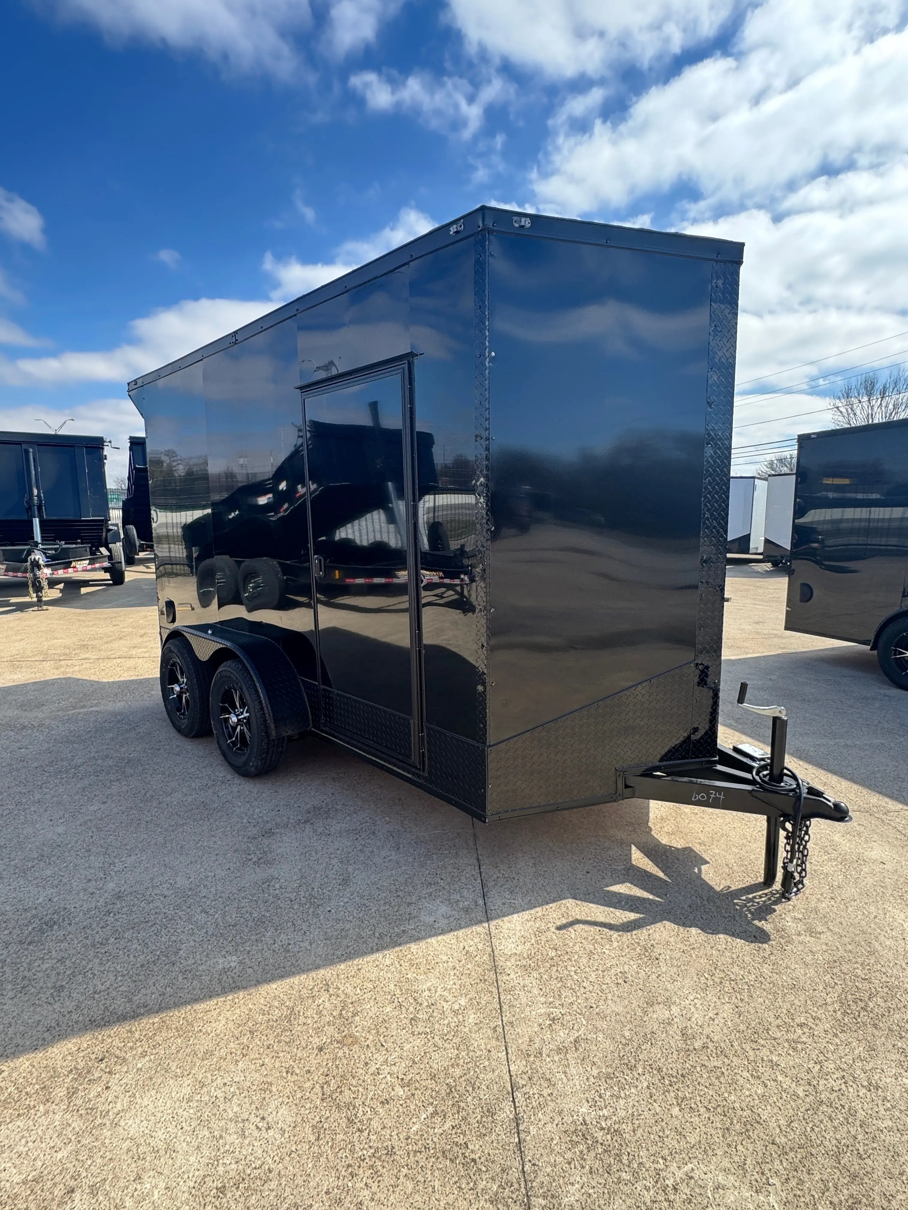 6X12 Blackout W/Wing & Aluminum wheels Enclosed trailer My Store
