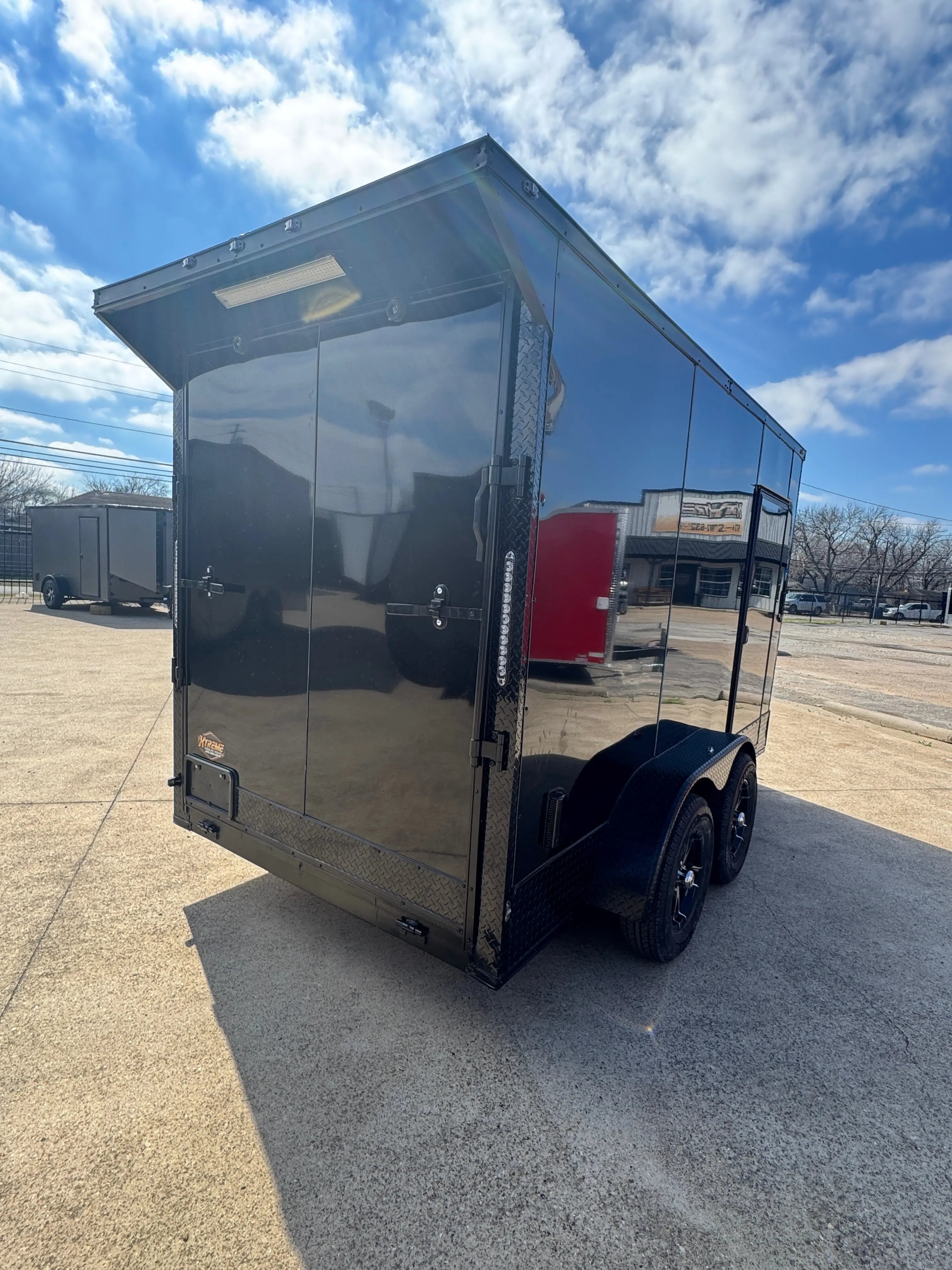 6X12 Blackout W/Wing & Aluminum wheels Enclosed trailer My Store