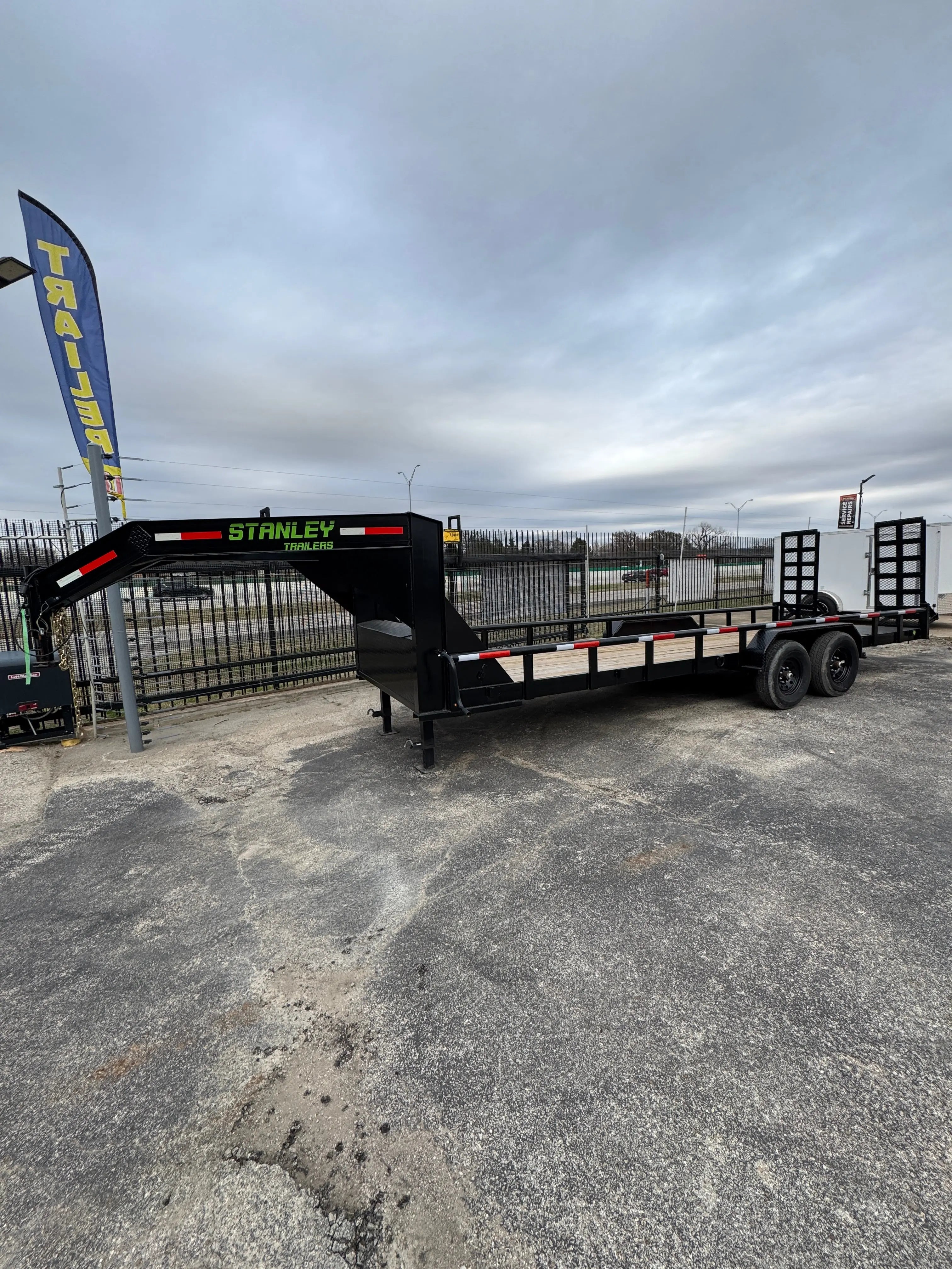 83X24 14K Standup Ramps GOOSENECK Utility Trailer XTREME TRAILER SALES