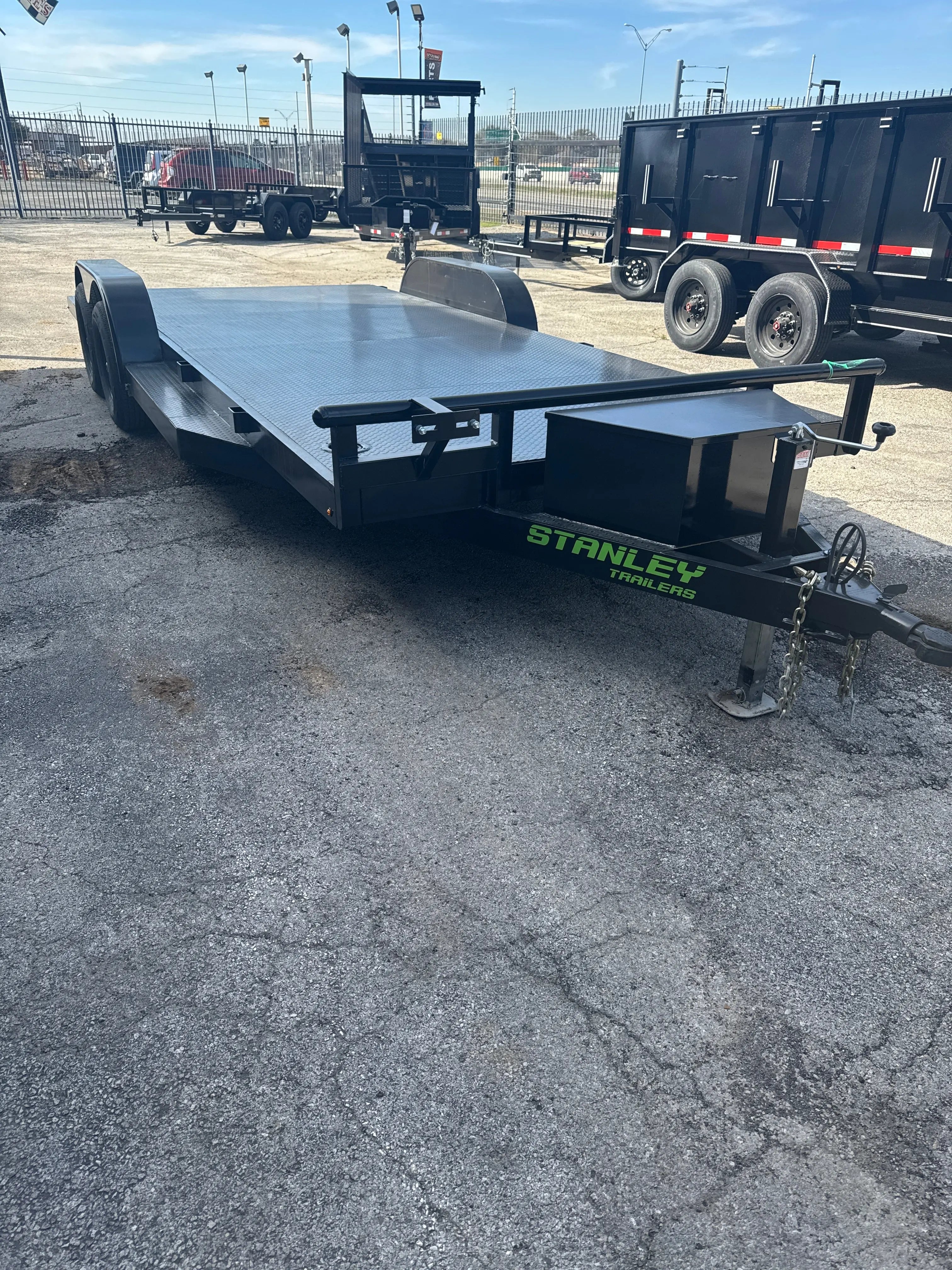 83X20 12k Steel Deck Equipment Round Pipe Car Hauler My Store