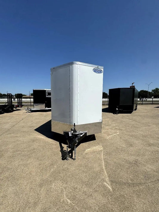 6X12 White W/Silver Trim 7'0 Interior Enclosed Trailer My Store