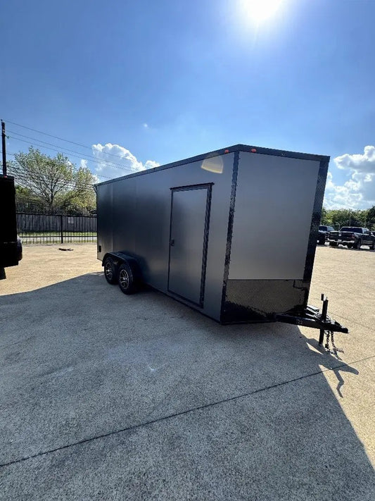 7X16 CHARCOAL POLYCORE Enclosed Trailer My Store