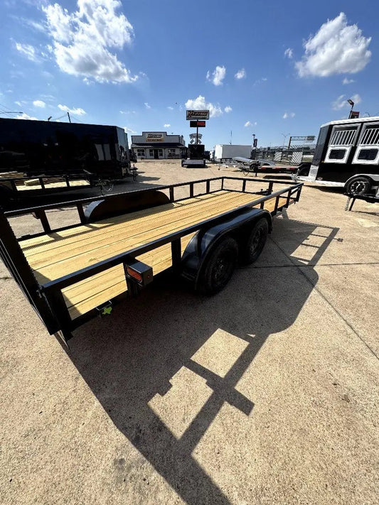 77X16 Tandem Axle Square Tubing Stanley Utility Trailer My Store