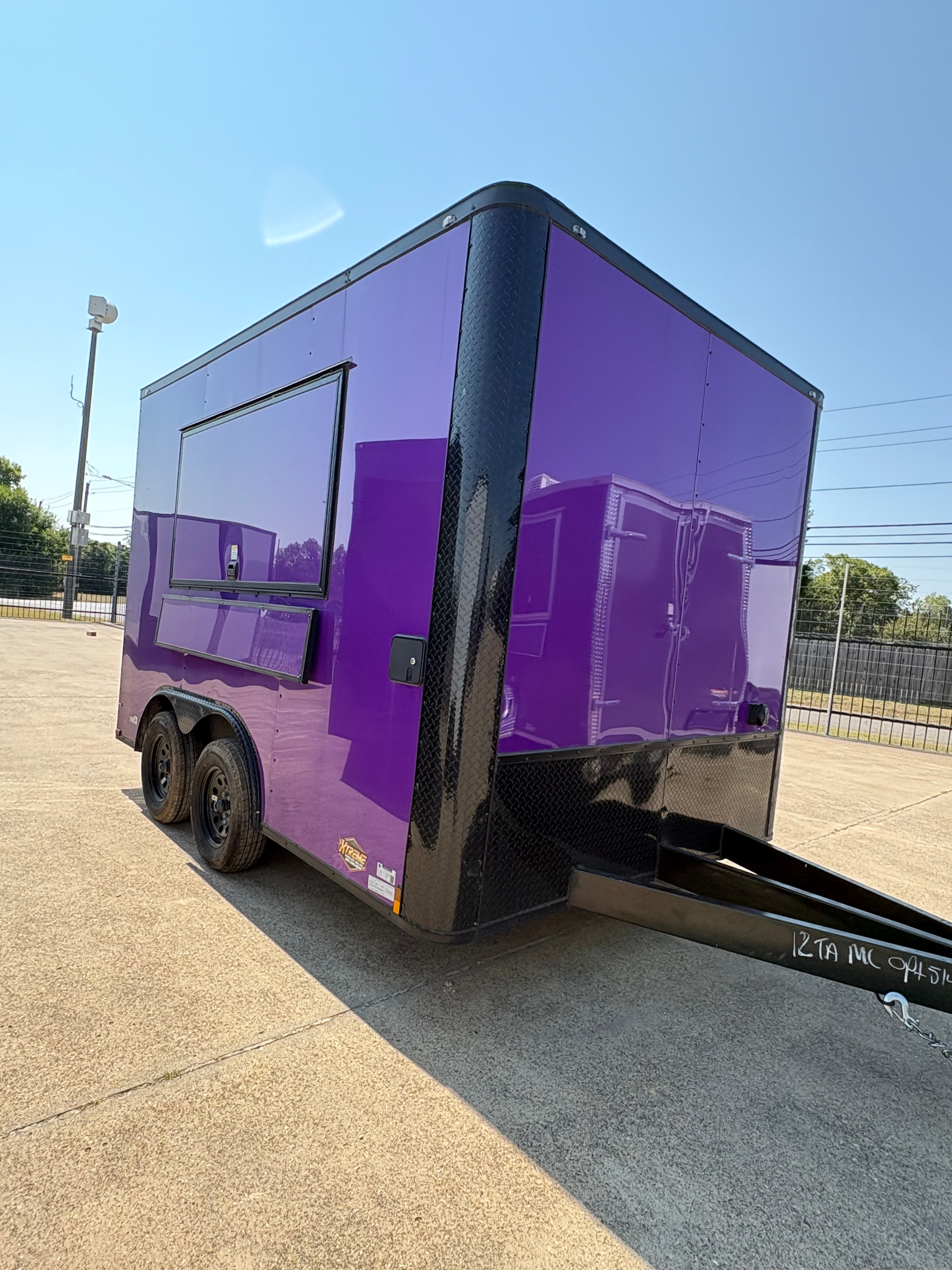 8.5x12 Vending Trailer with cabinets serving windows XTREME TRAILER SALES
