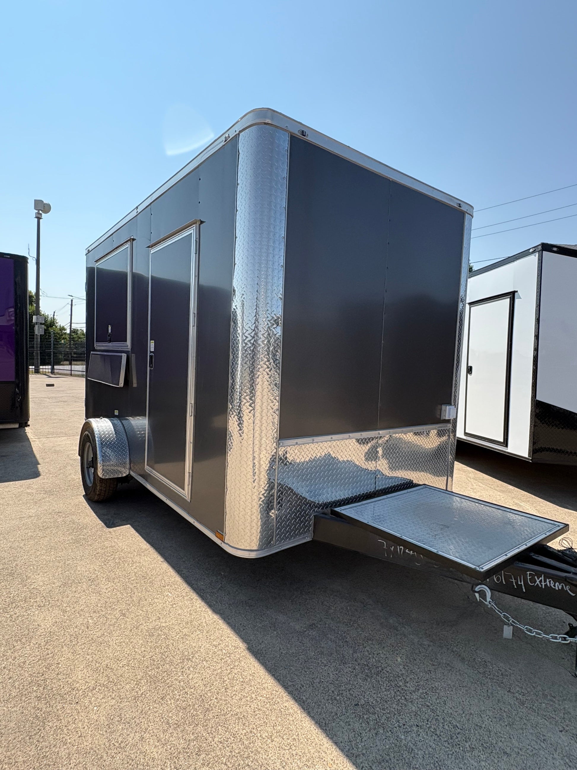 7x12 Small Vending Trailer with sink package XTREME TRAILER SALES