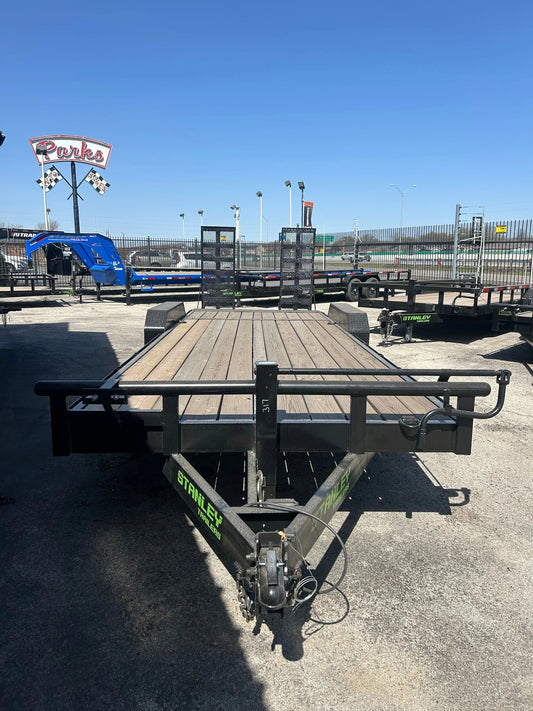 83X24 Stanley Utility Trailer W/Stand up Ramps My Store