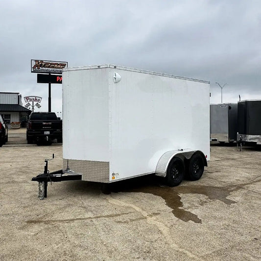 6X12 TANDEM AXLE 7 FT. INTERIOR HEIGHT BARN DOOR CONTINENTAL CARGO / ENCLOSED TRAILER My Store