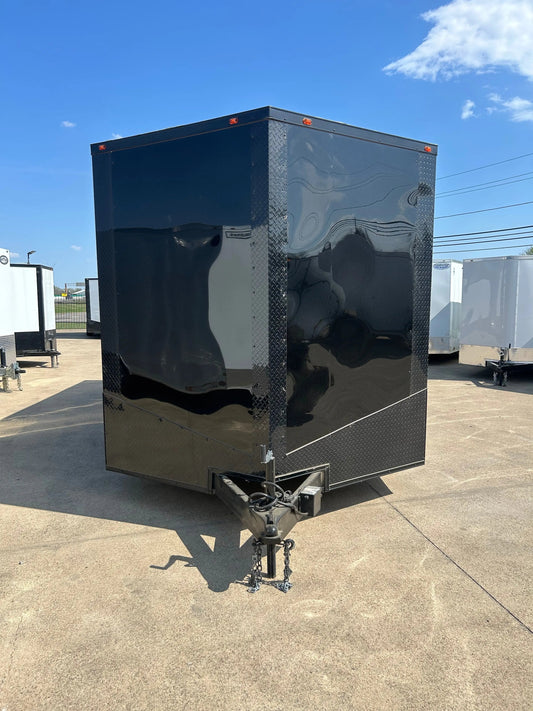 8.5X20 7'6 Interior Black Blackout Enclosed Cargo My Store