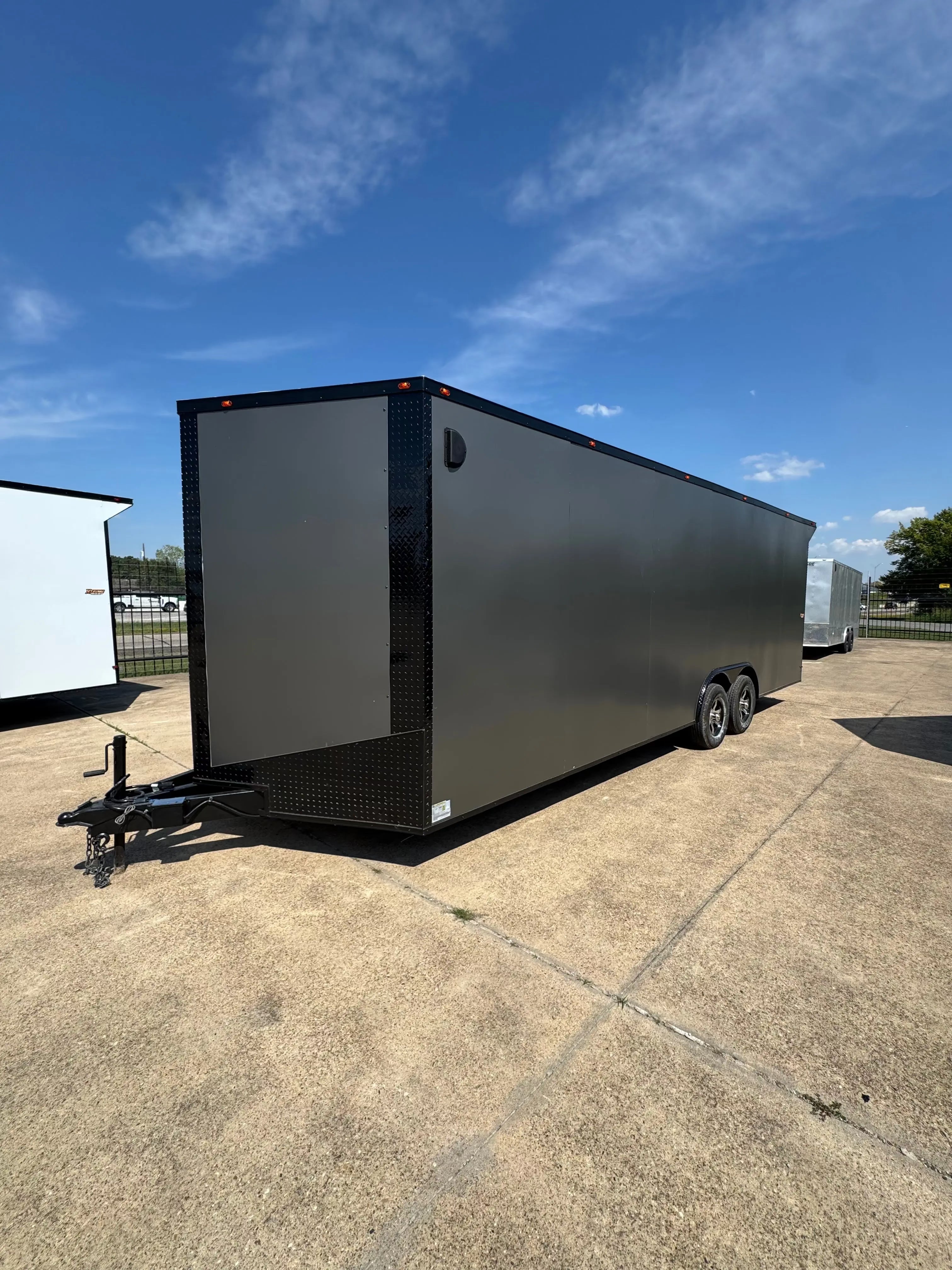 8.5X24 CHARCOAL CARGO W/ WING LED LIGHTING My Store