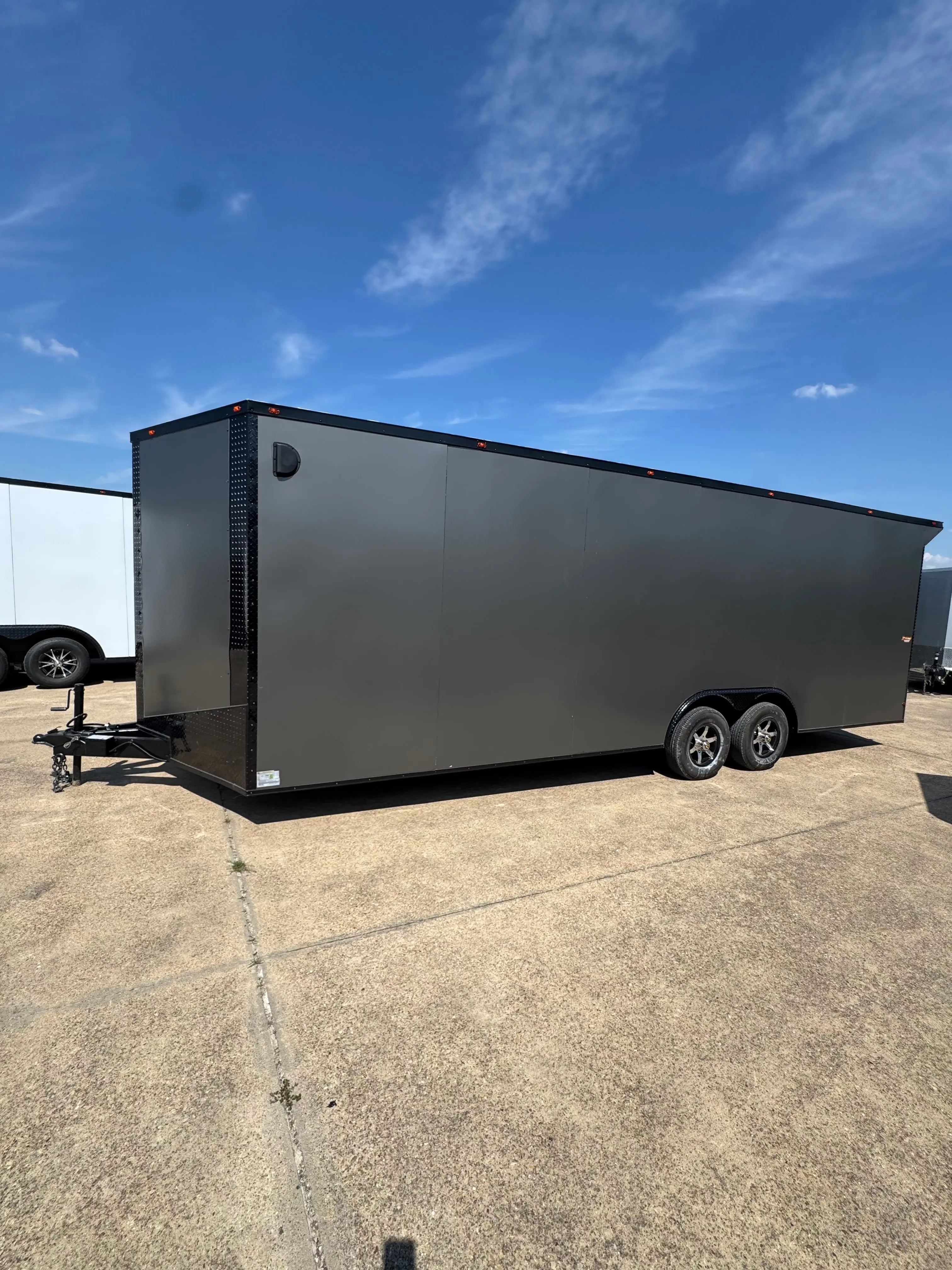 8.5X24 CHARCOAL CARGO W/ WING LED LIGHTING My Store