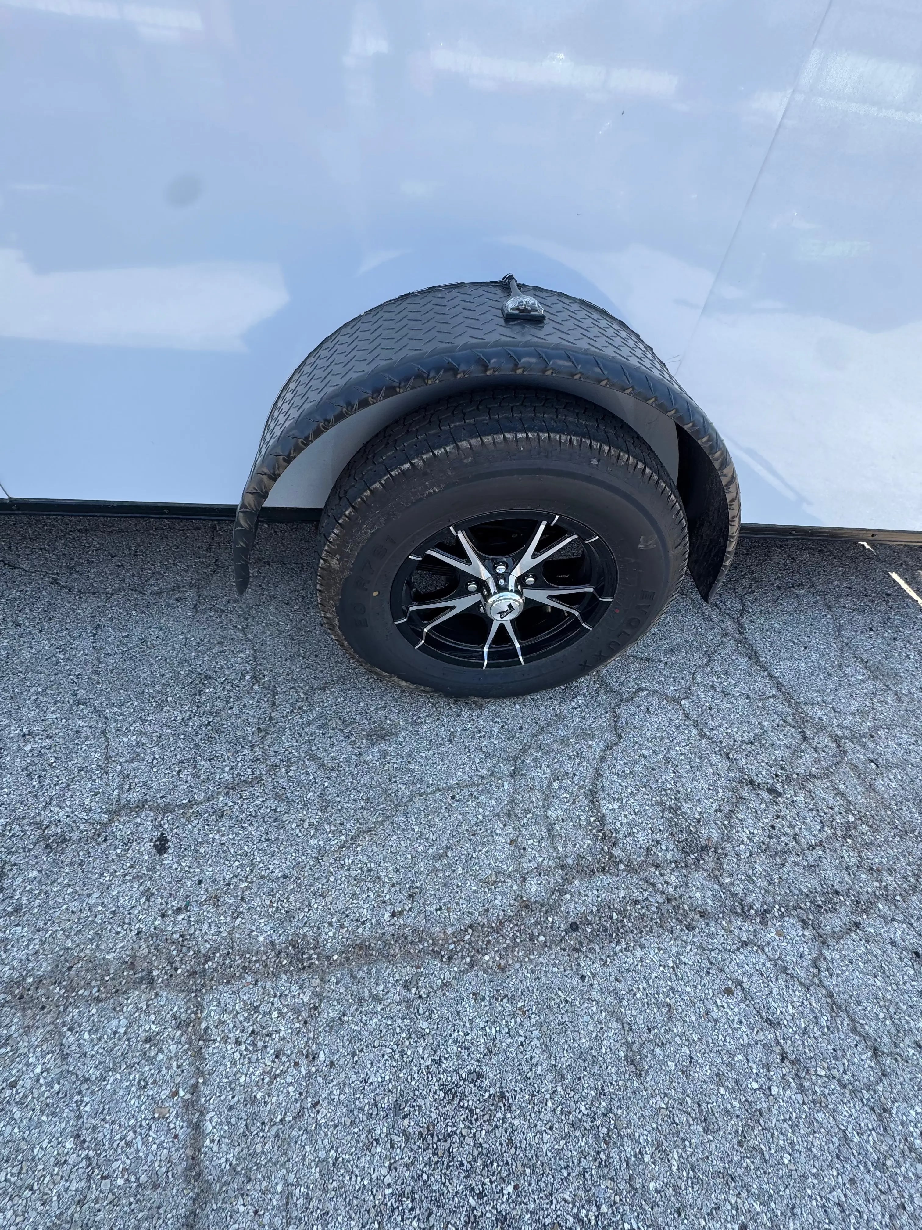 6X12 White Single Axle Enclosed Trailer My Store