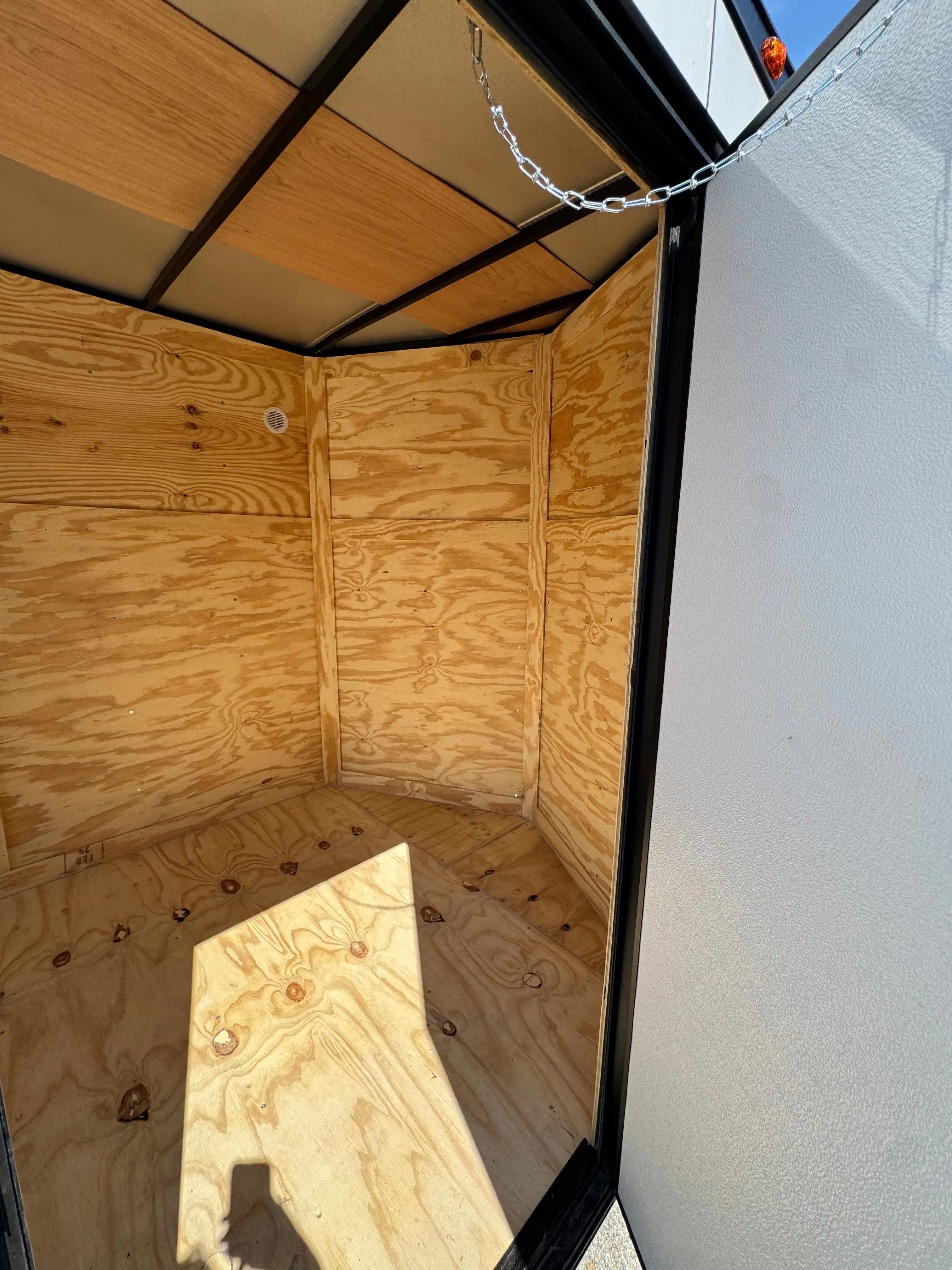 6X12 White Single Axle Enclosed Trailer My Store