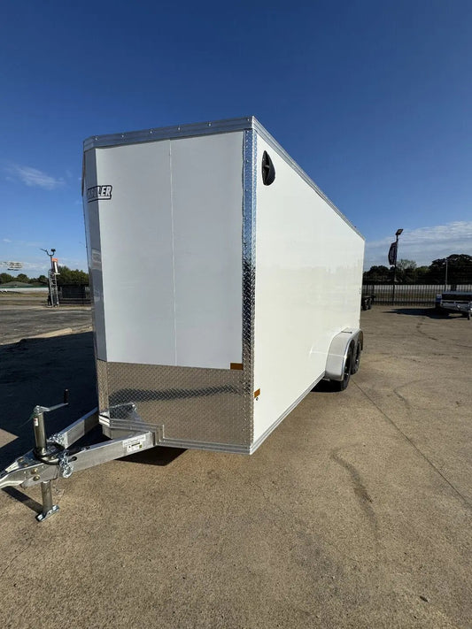 7X16 7ft. Interior Aluminum Tandem Axle Cargo / Enclosed Trailer My Store