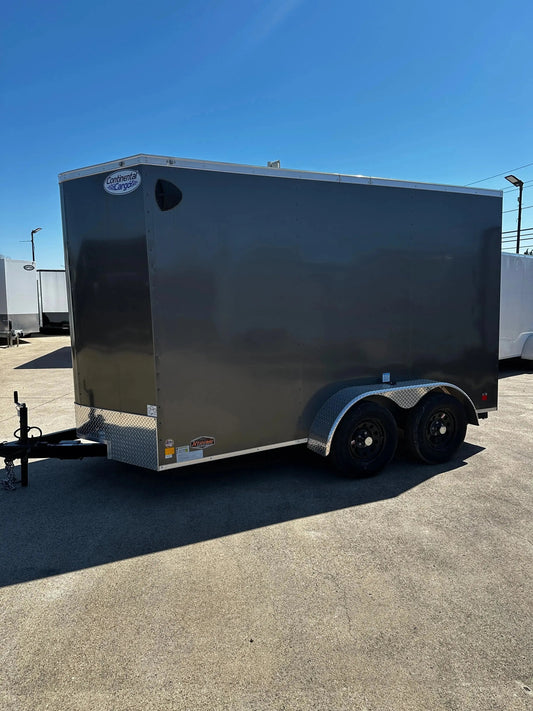 6X12 Charcoal W/Silver Trim Enclosed Trailer My Store