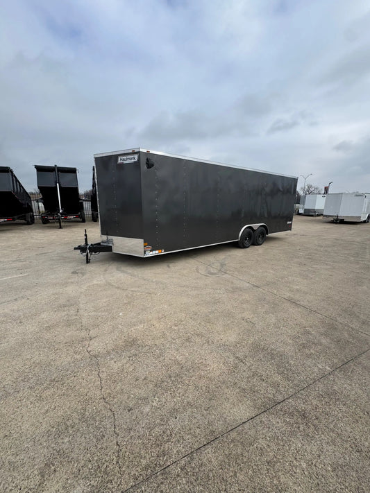 8.5X24 Charcoal W/Silver Trim  Enclosed Trailer My Store