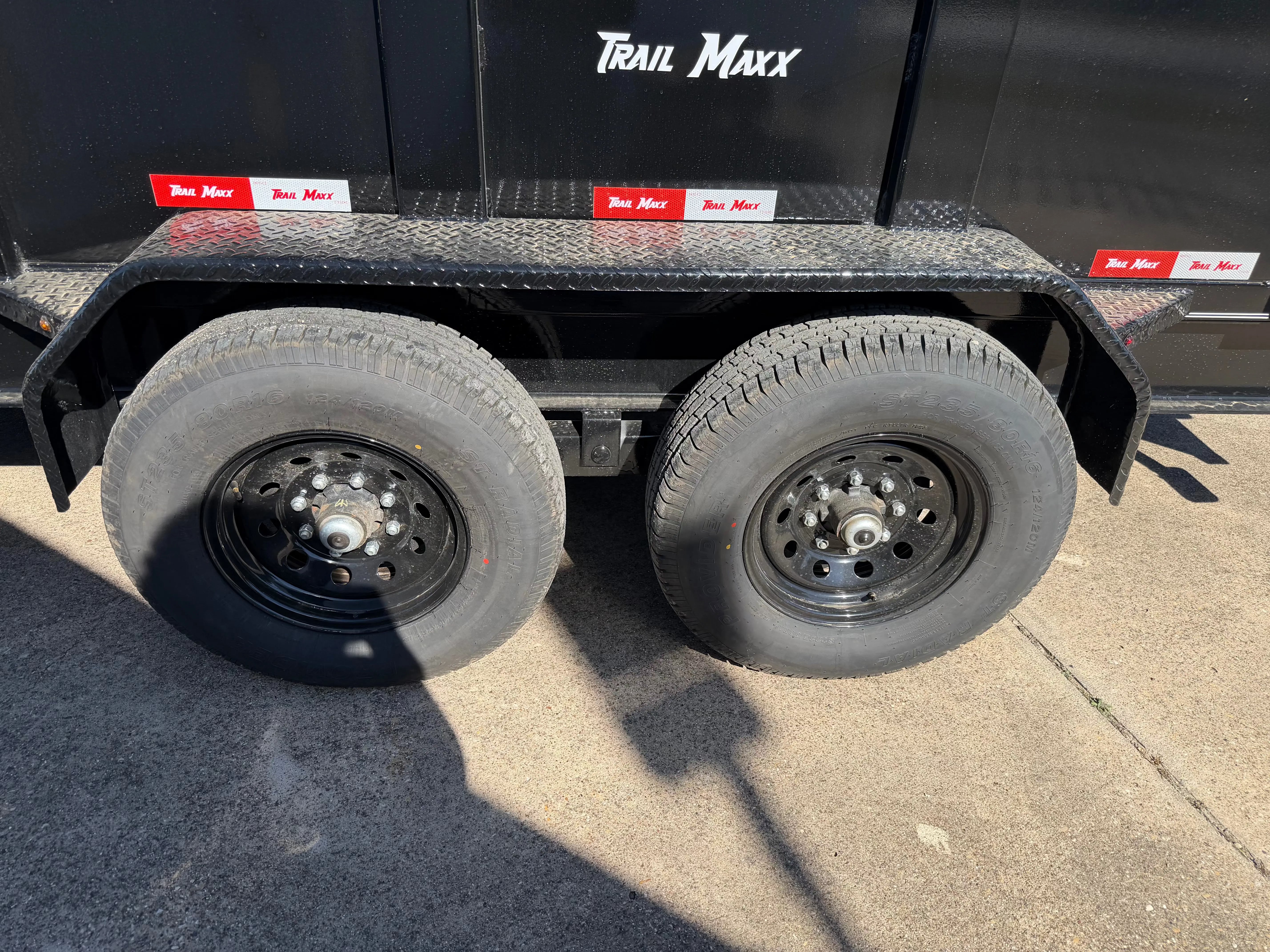 83X16 3 FT. WALLS BLACK BUMPER PULL DUMP TRAILER My Store