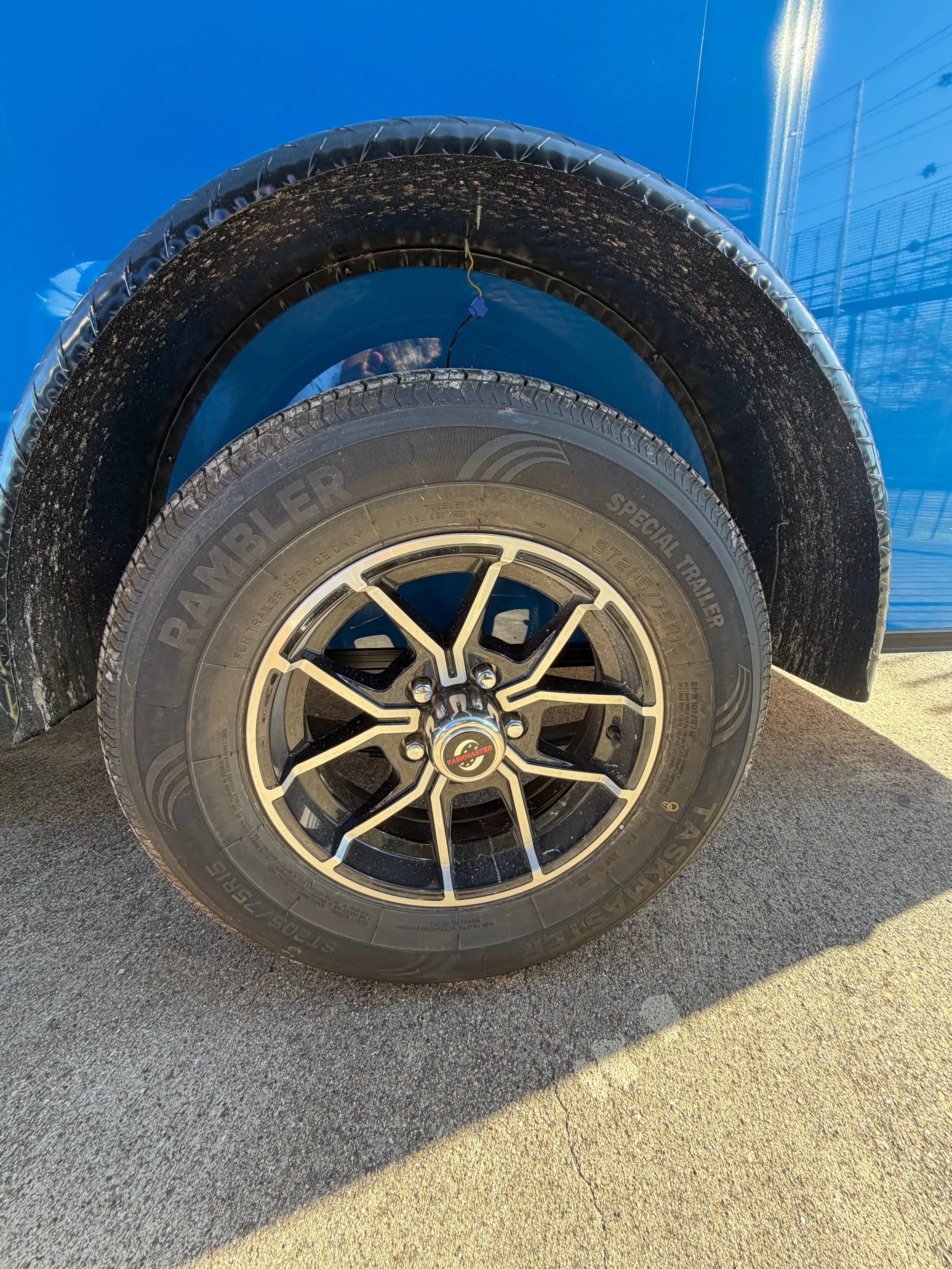 5X10 Blue Single Axle Enclosed Trailer Cargo My Store