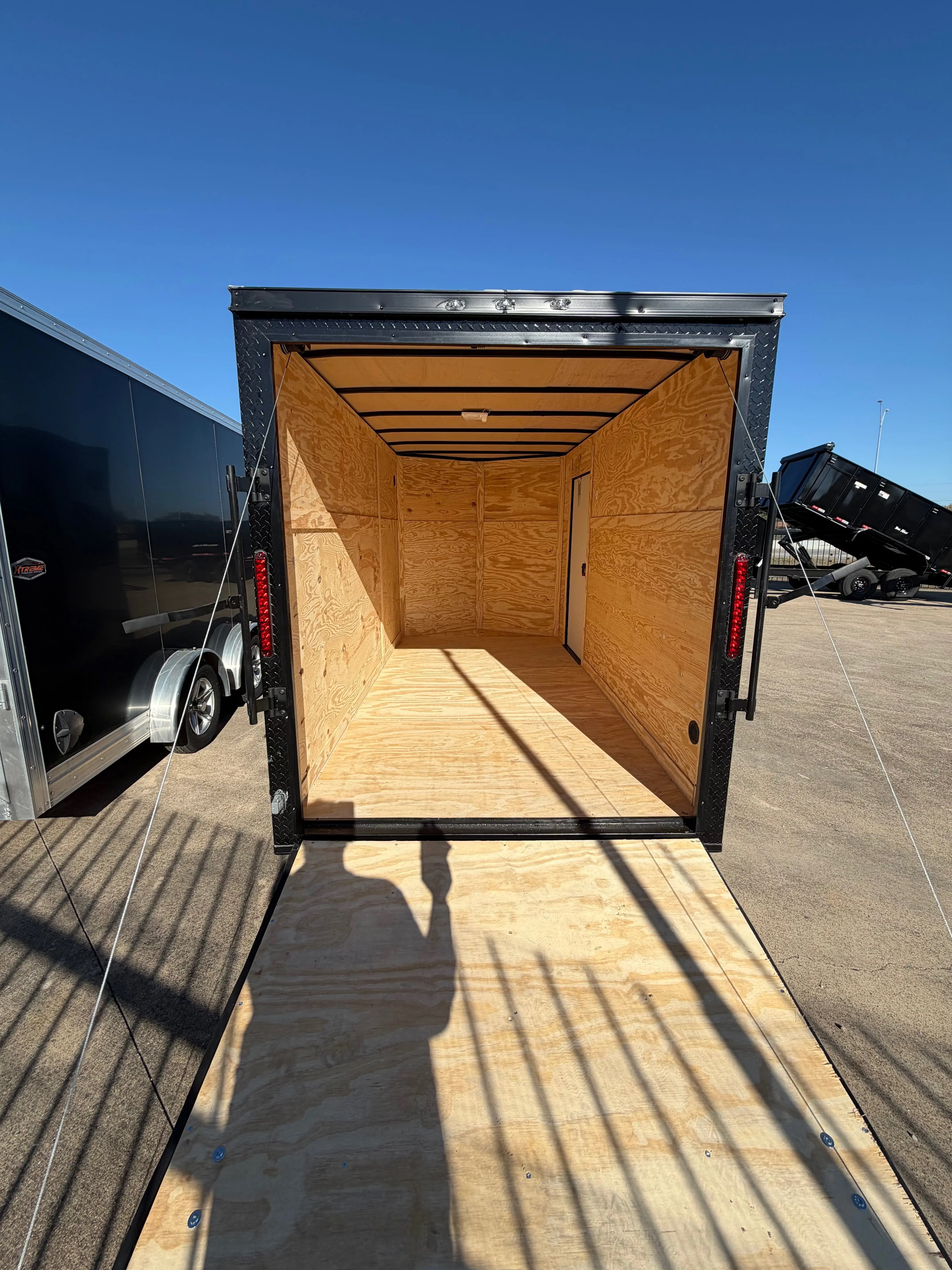 5X10 Blue Single Axle Enclosed Trailer Cargo My Store