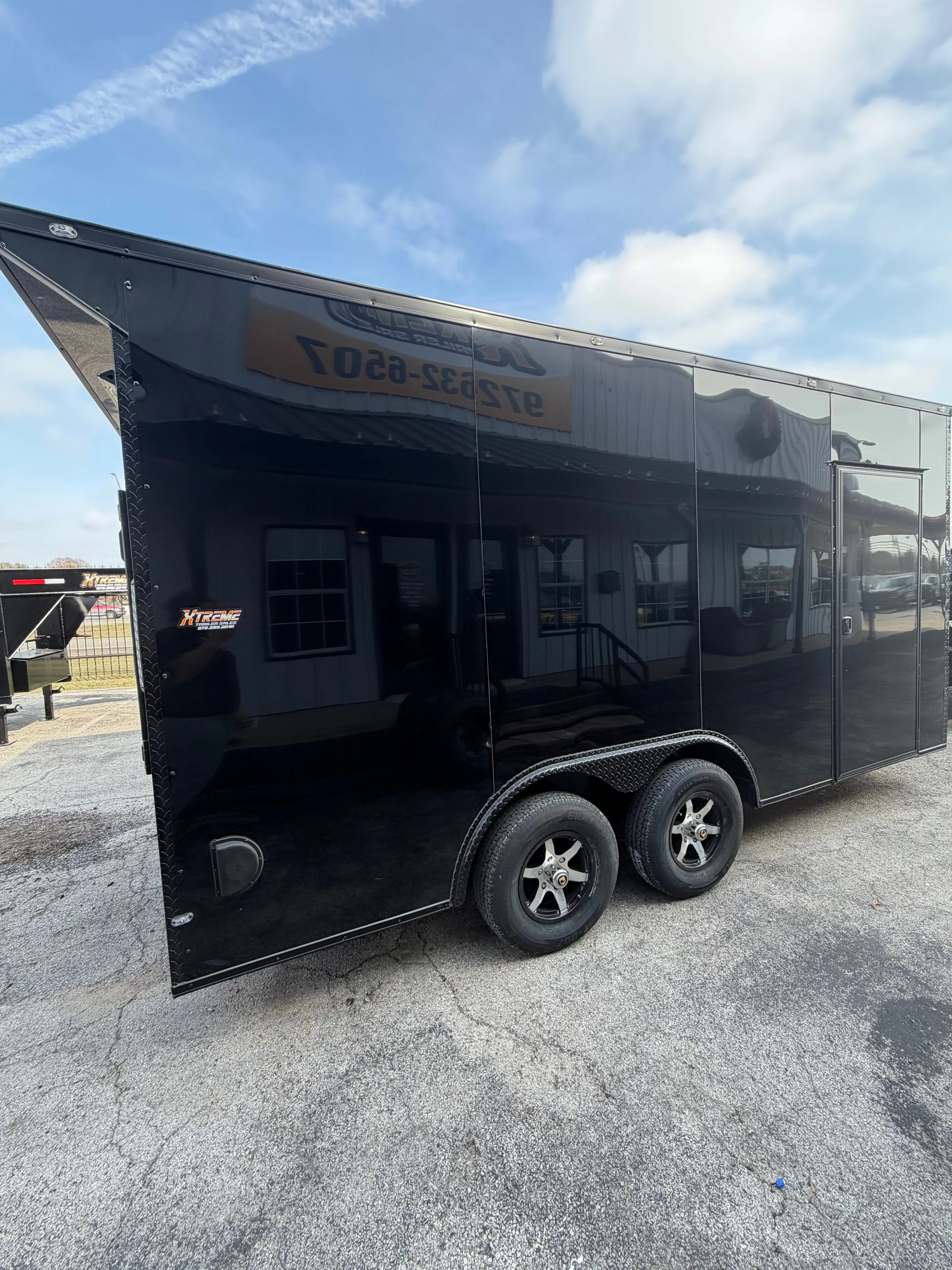 8.5X16 BLACKOUT ENCLOSED CARGO W/WING My Store