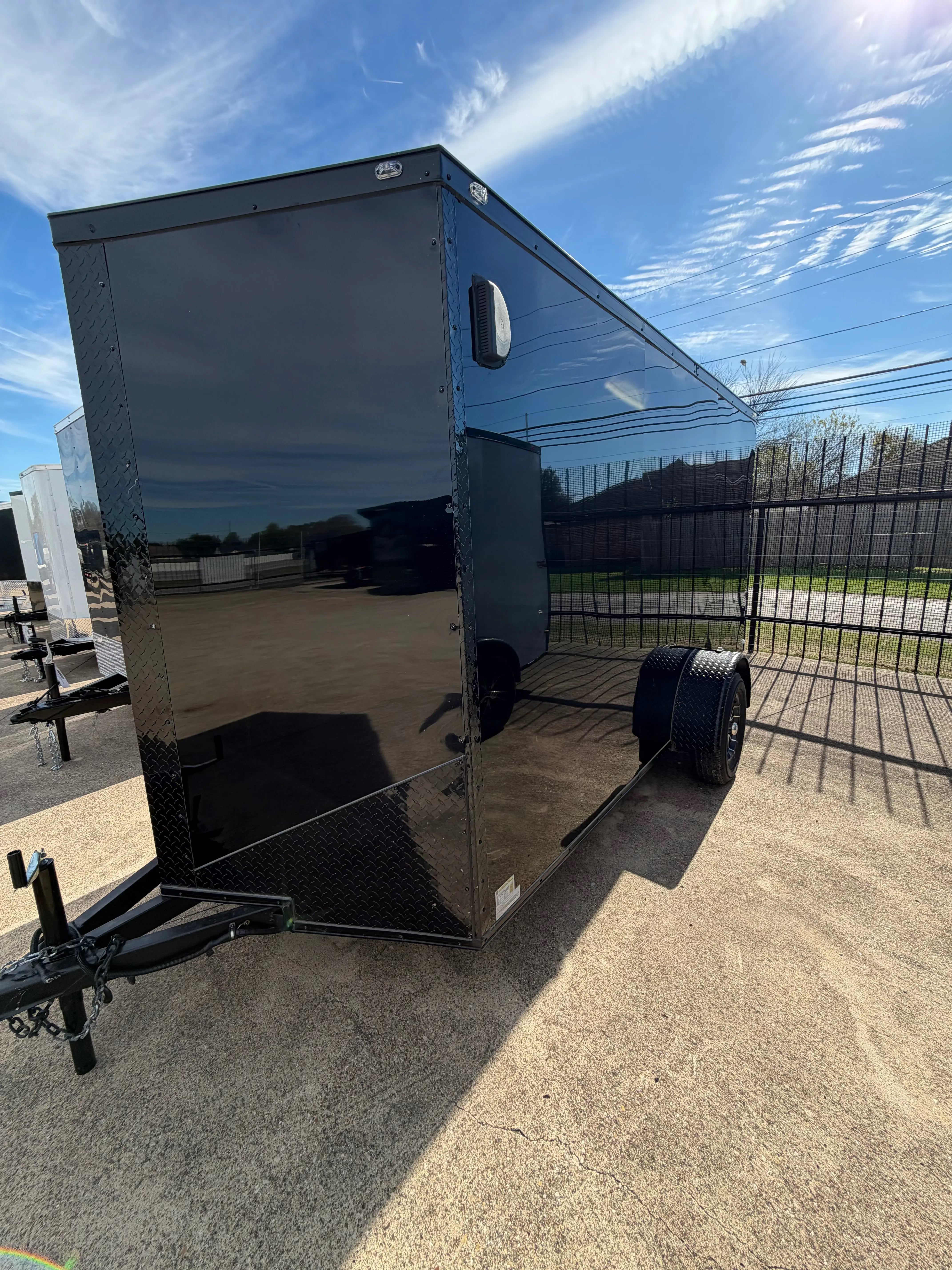 6X12 Blacked Out Single Axle Enclosed Trailer My Store