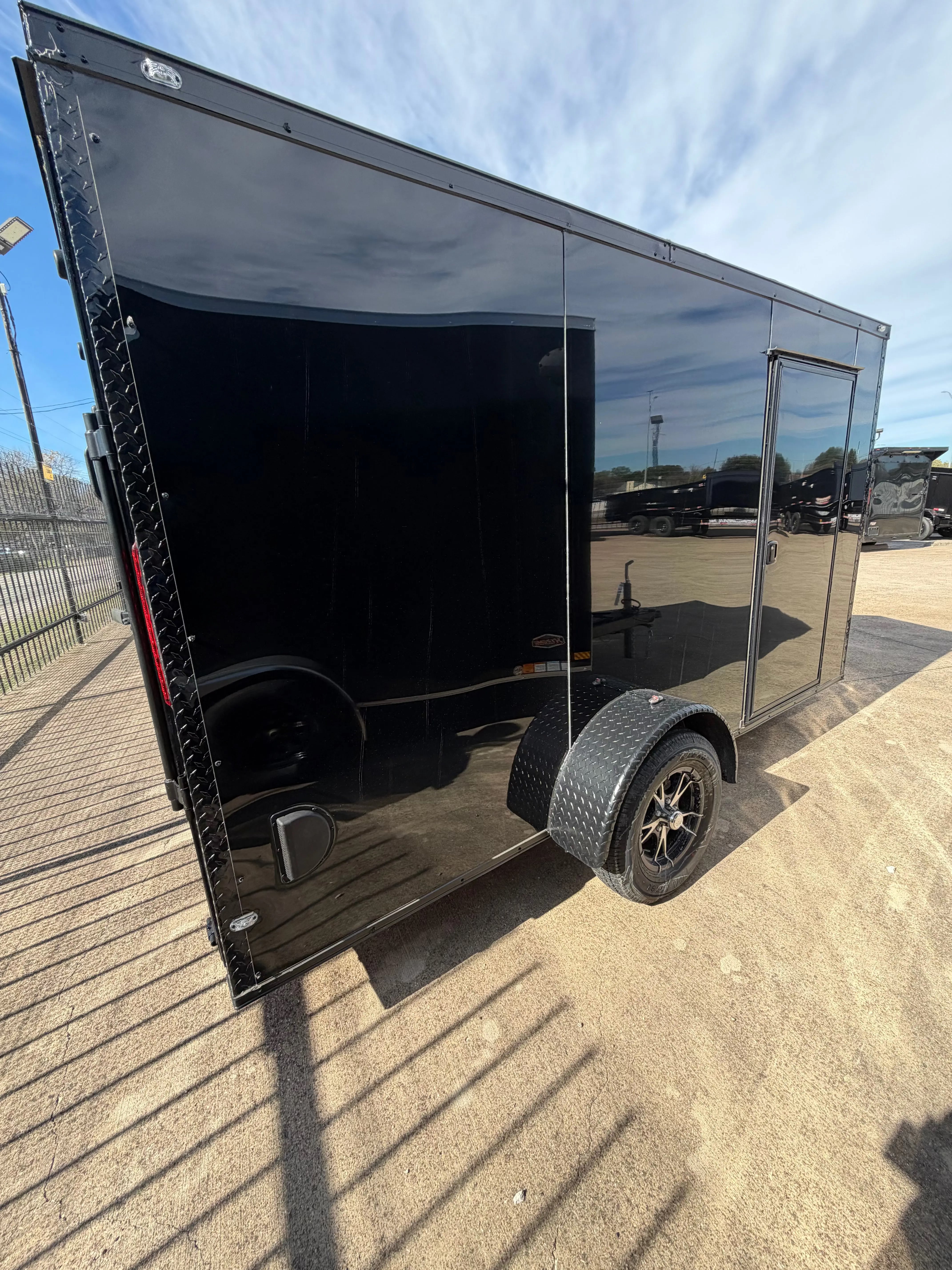 6X12 Blacked Out Single Axle Enclosed Trailer My Store