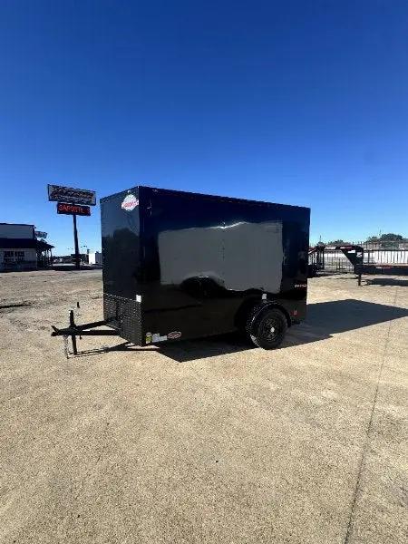 6X10 Black W/Blackout Trim Enclosed Trailer My Store