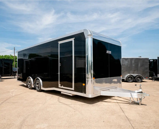 8.5X24 Black W/All Aluminum SIDE ESCAPE RACE TRAILER My Store