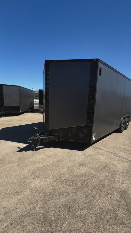 8.5X20 Charcoal Blackout Cargo / Enclosed Trailer