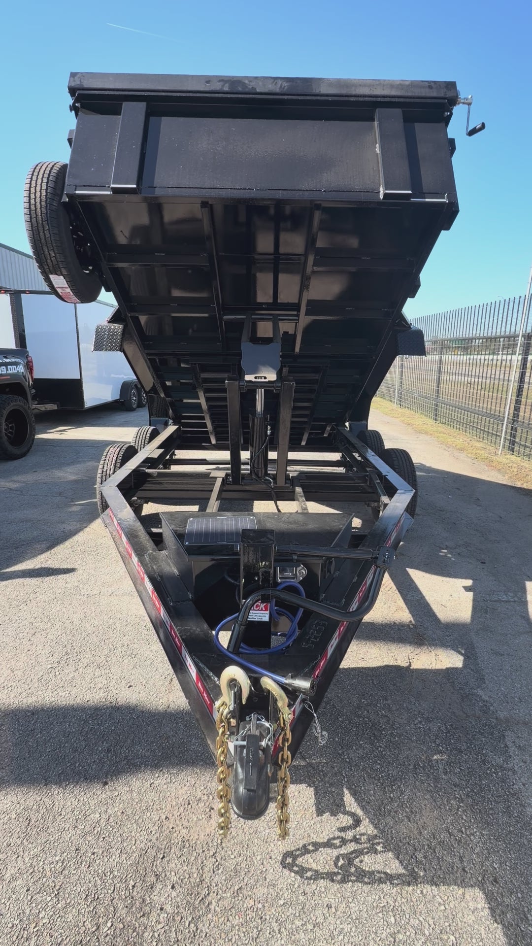 83X12 2 FT WALL BUMPER PULL DUMP TRAILER