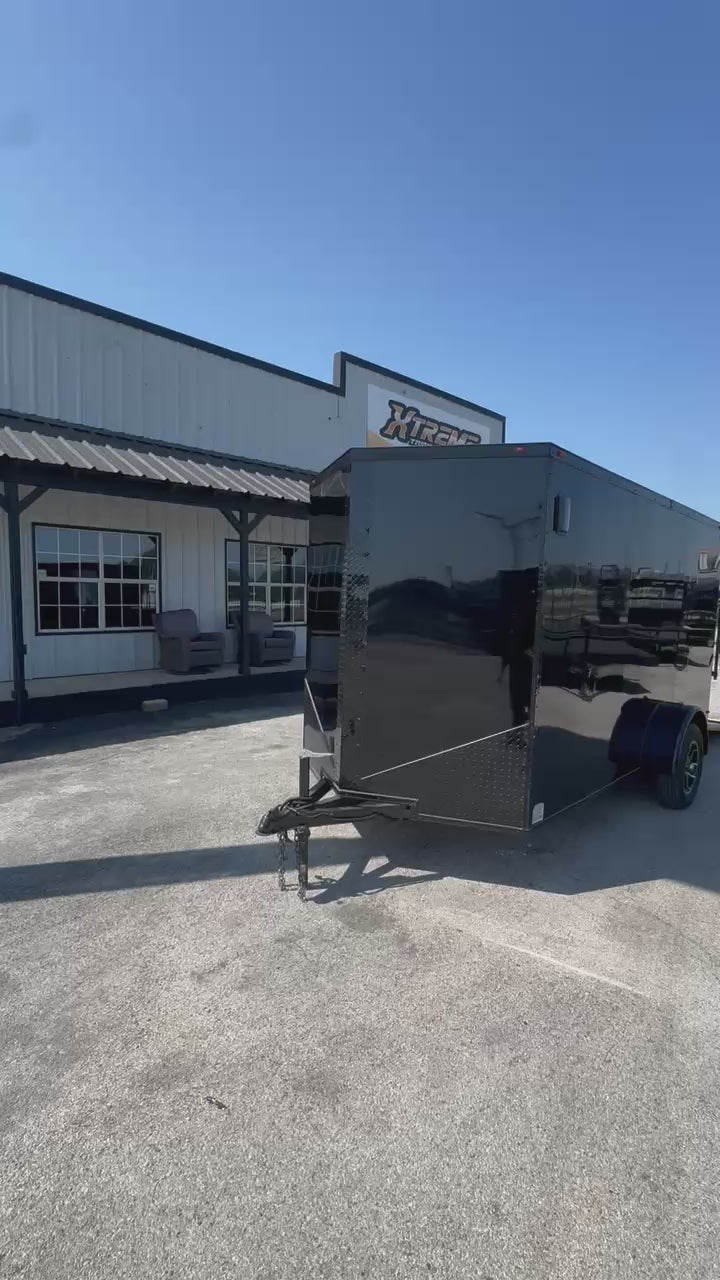 6X12 BLACKOUT POLYCORE ENCLOSED CARGO