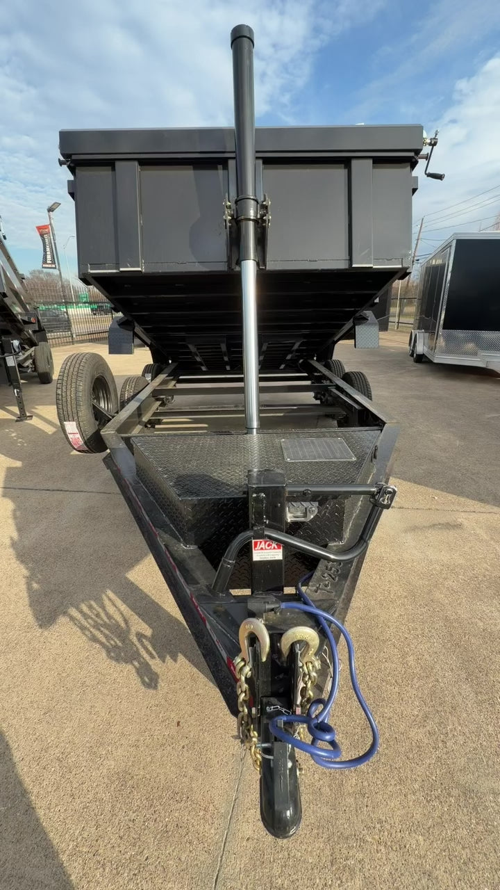 83X12 2 FT WALL BLACK TELESCOPIC TRAILER