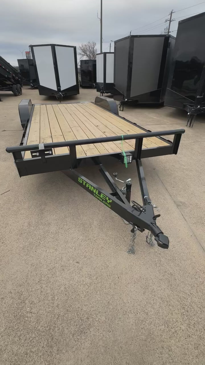 83X20 Utility Trailer Steel DoveTail