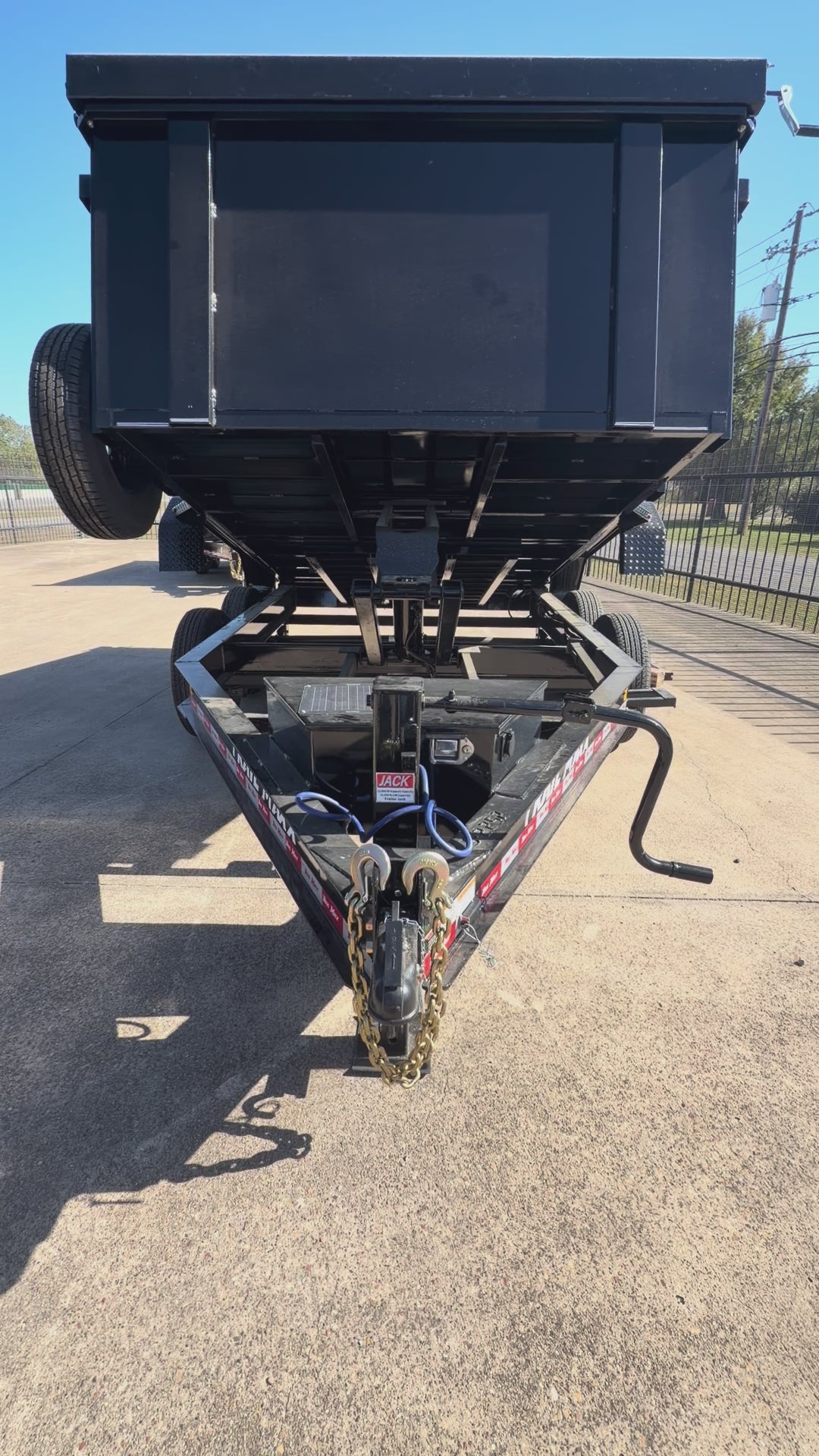 83X12 3 FT. WALLS BUMPER PULL DUMP TRAILER