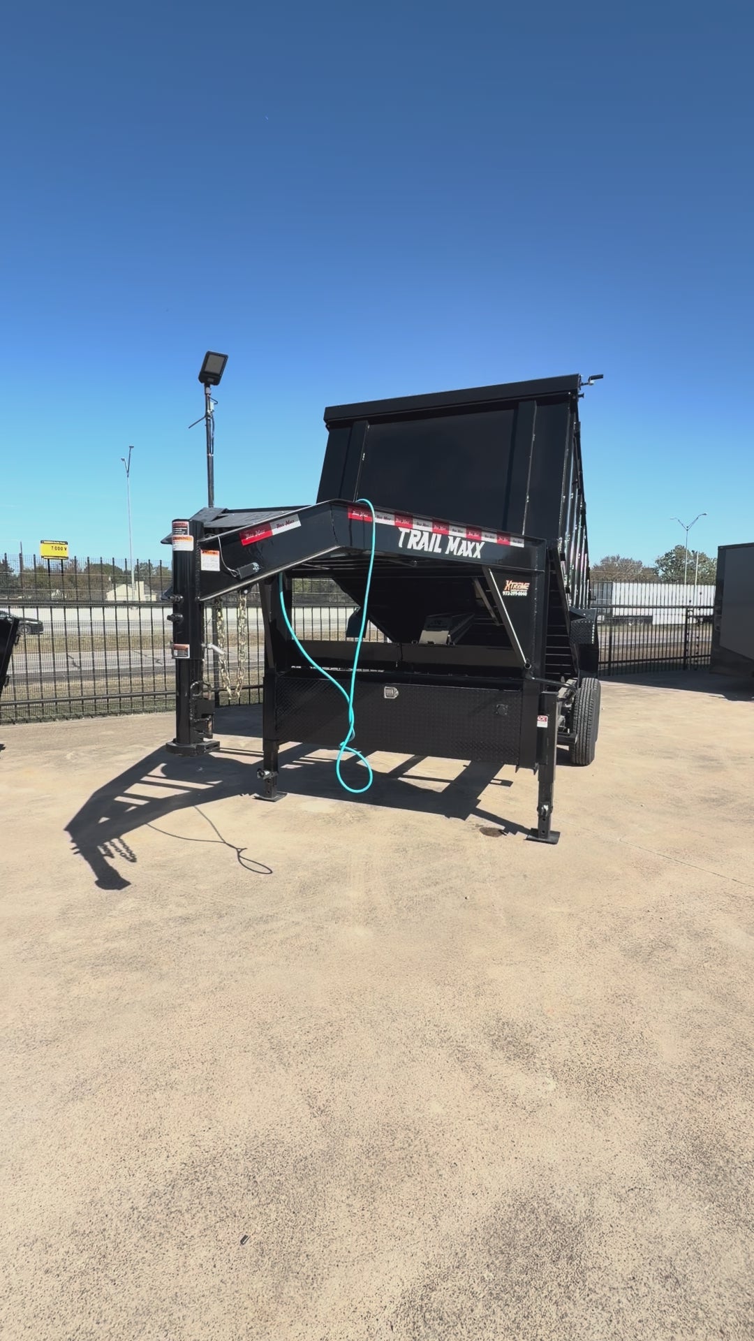 83X14 4 FT WALL GOOSENECK DUMP TRAILER