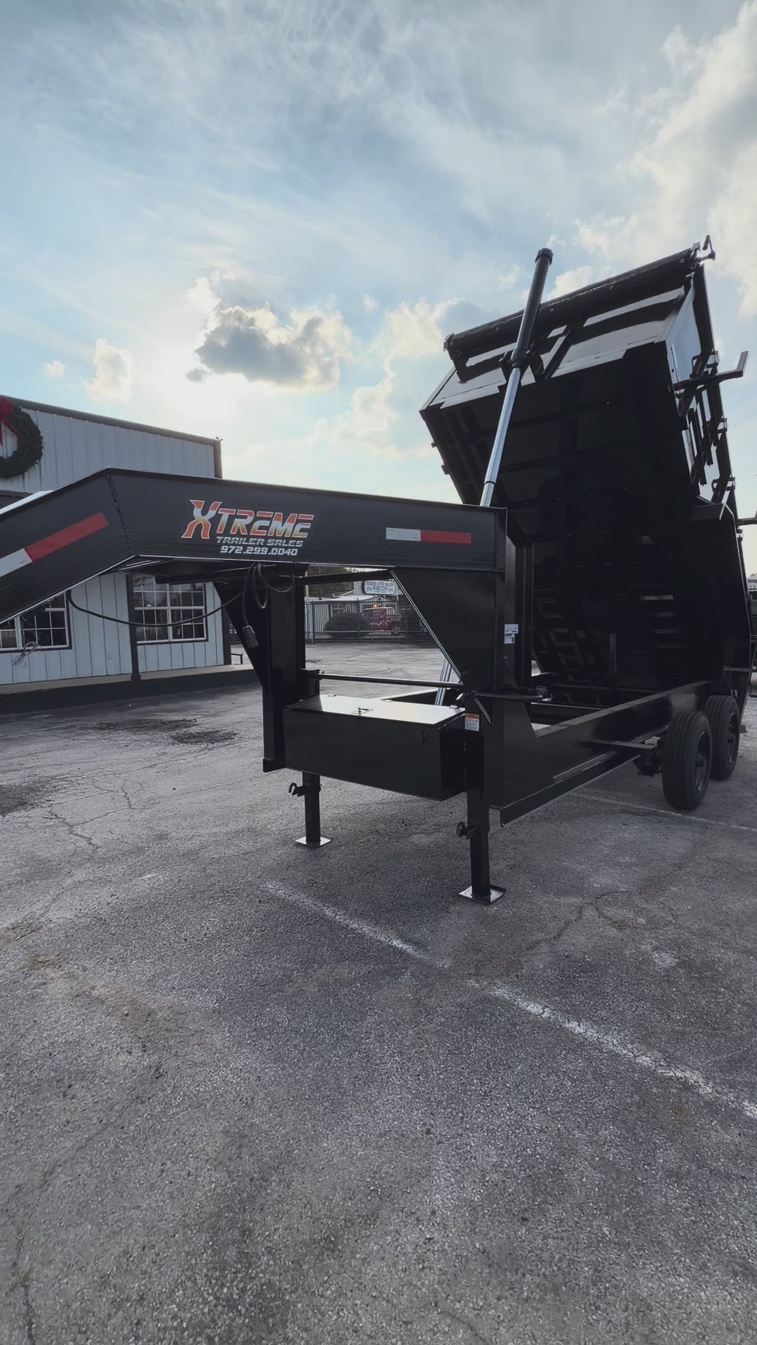 83X14 3FT WALL TELESCOPIC GOOSENECK DUMP