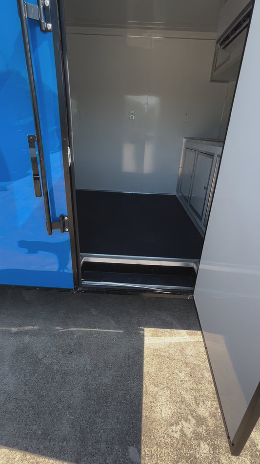 8.5X20 / 8FT Hood Vent Concession Enclosed Trailer