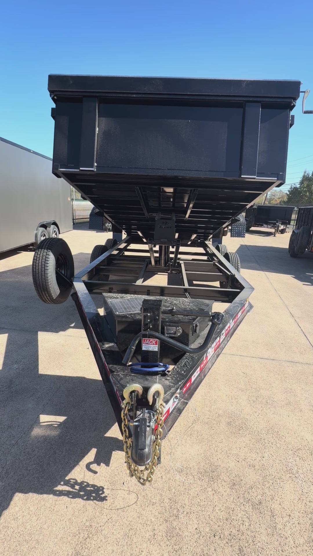 83X16X2 FT WALL DUMP TRAILER W/TARP