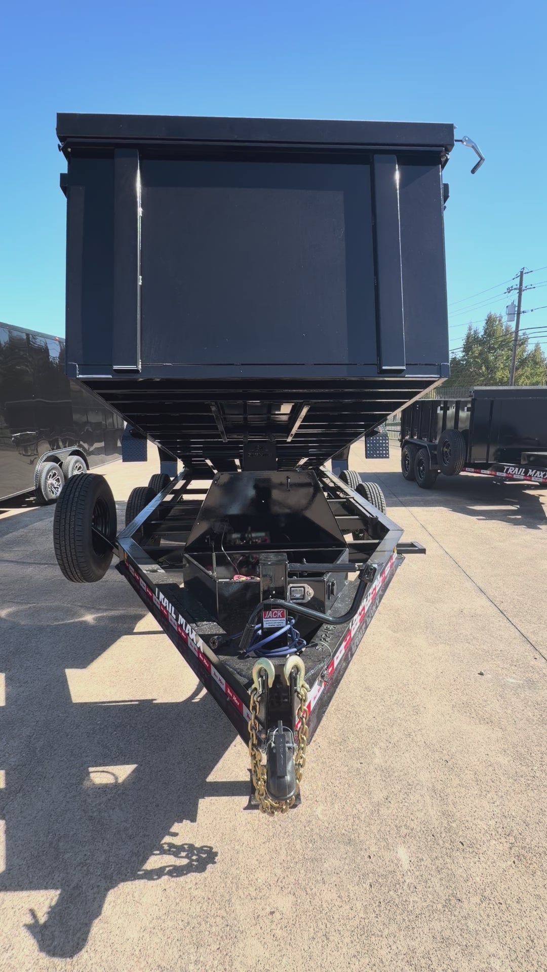 83X16X4 FT WALL DUMP TRAILER W/TARP